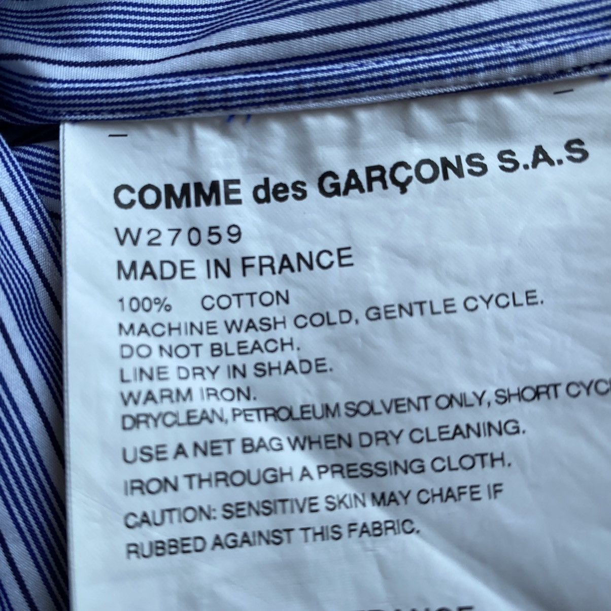 Comme des Garcons Comme Des Garcons Stripped Shirt Fit S Size US XS / EU 42 / 0 - 5 Thumbnail
