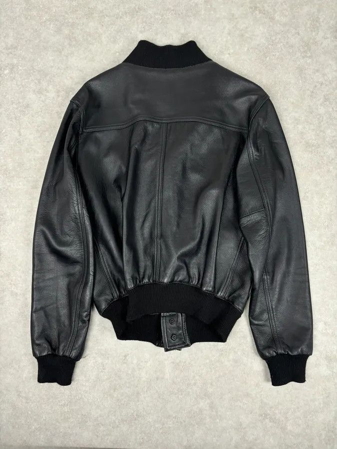 Daniele Alessandrini 2000s Daniele Alessandrini Black Buttoned Leather Jacket Size US M / EU 48-50 / 2 - 5 Thumbnail