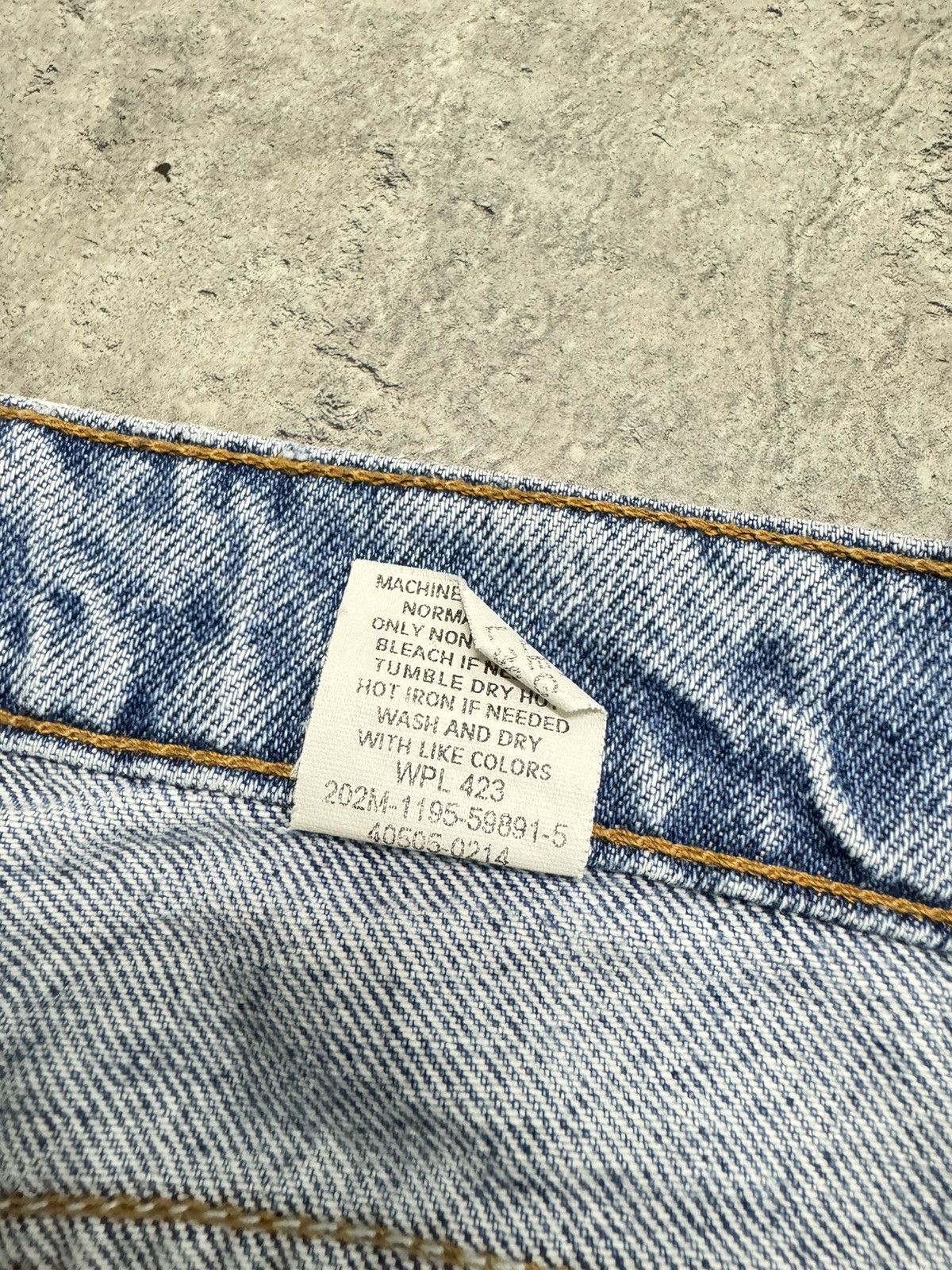 Levi's 90s Levi's 505 Denim Jeans Vintage Orange Tab Size US 32 / EU 48 - 6 Thumbnail
