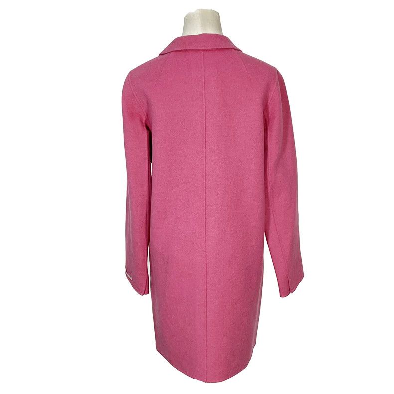 Max Mara Max Mara Solid wool and mulberry silk overcoat Size M / US 6-8 / IT 42-44 - 1 Thumbnail