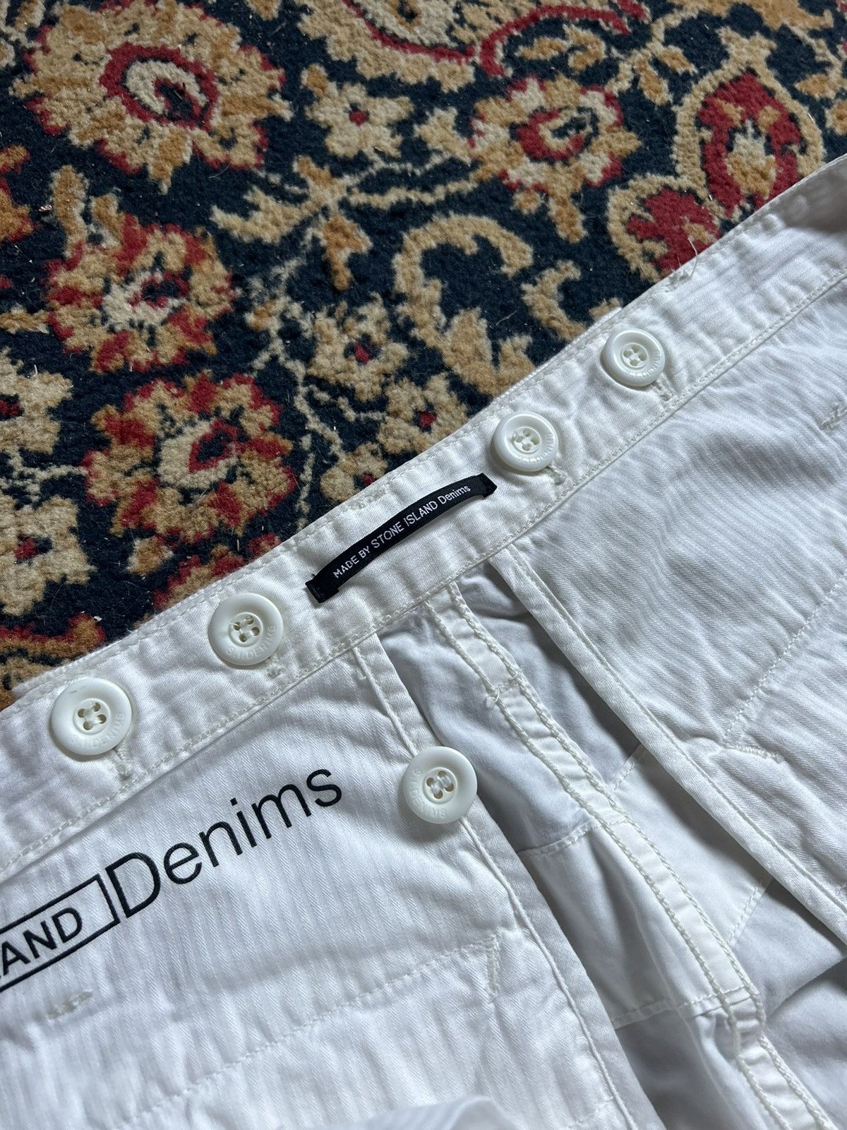 Stone Island × Vintage Stone island denim cargo pants Size US 32 / EU 48 - 13 Thumbnail