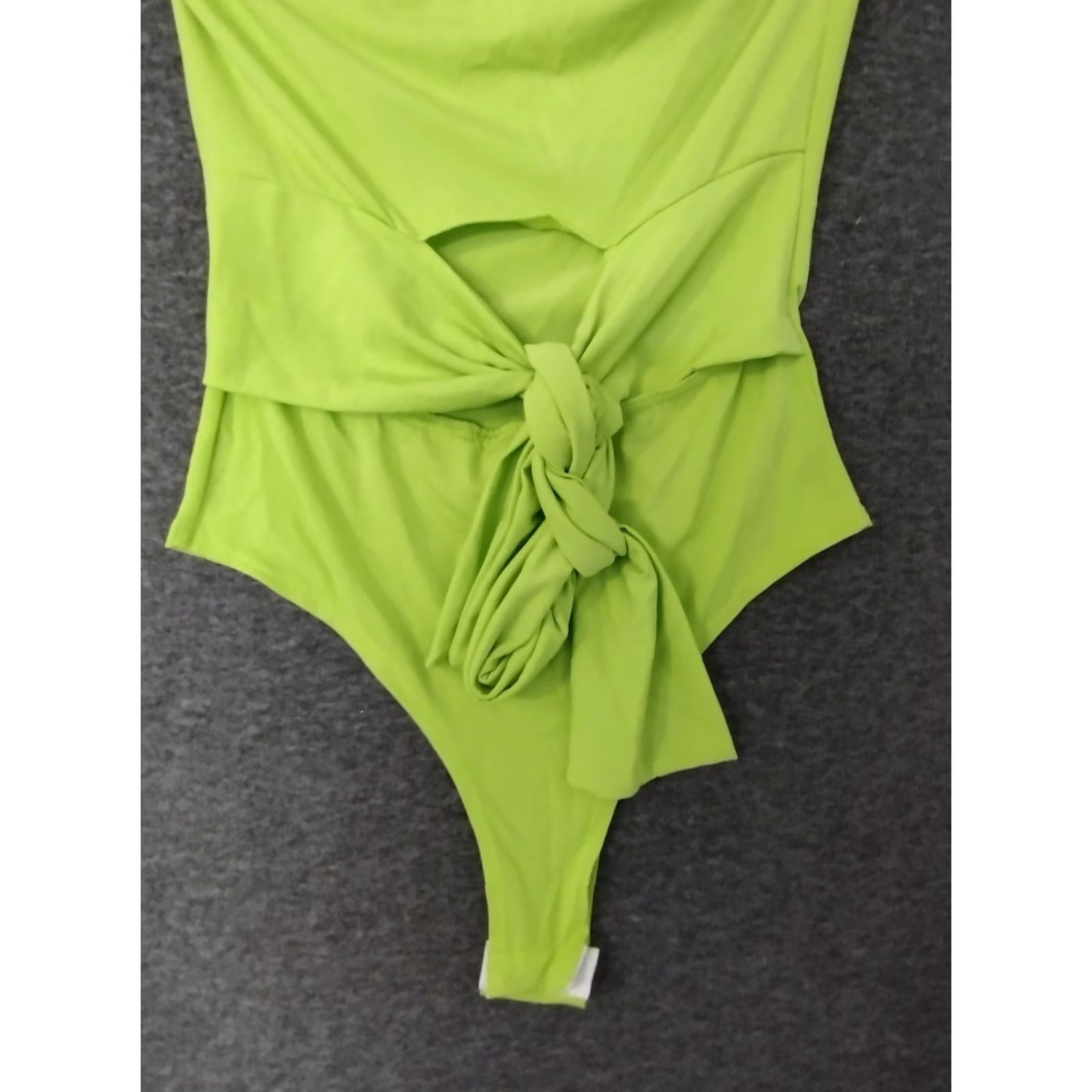Vintage MAGIA U.S.A Strapless Bodysuit One Piece Neon Green S Shapewear Women Crewed Back Tie Back Thong Size S / US 4 / IT 40 - 3 Thumbnail