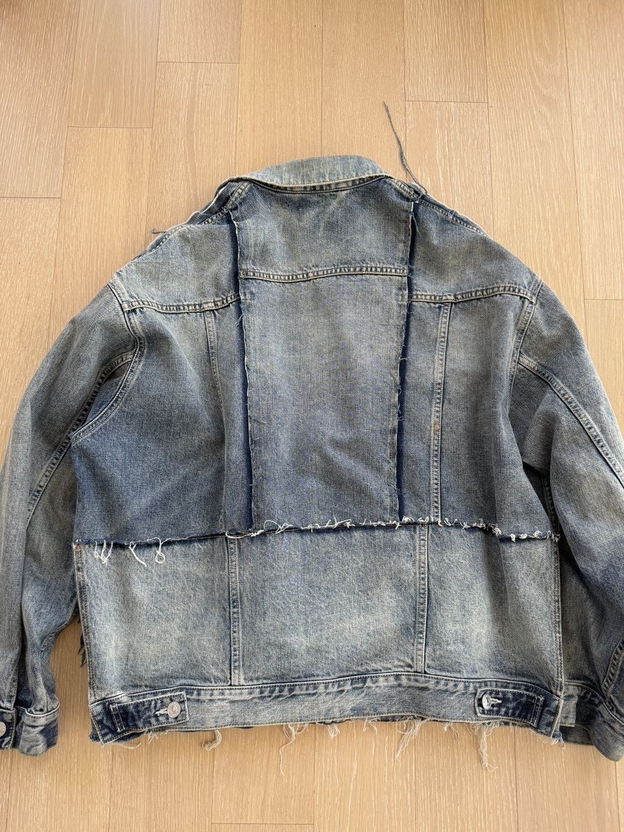 Balenciaga Balenciaga Deconstructed Cropped Denim Jacket Size US L / EU 52-54 / 3 - 3 Thumbnail