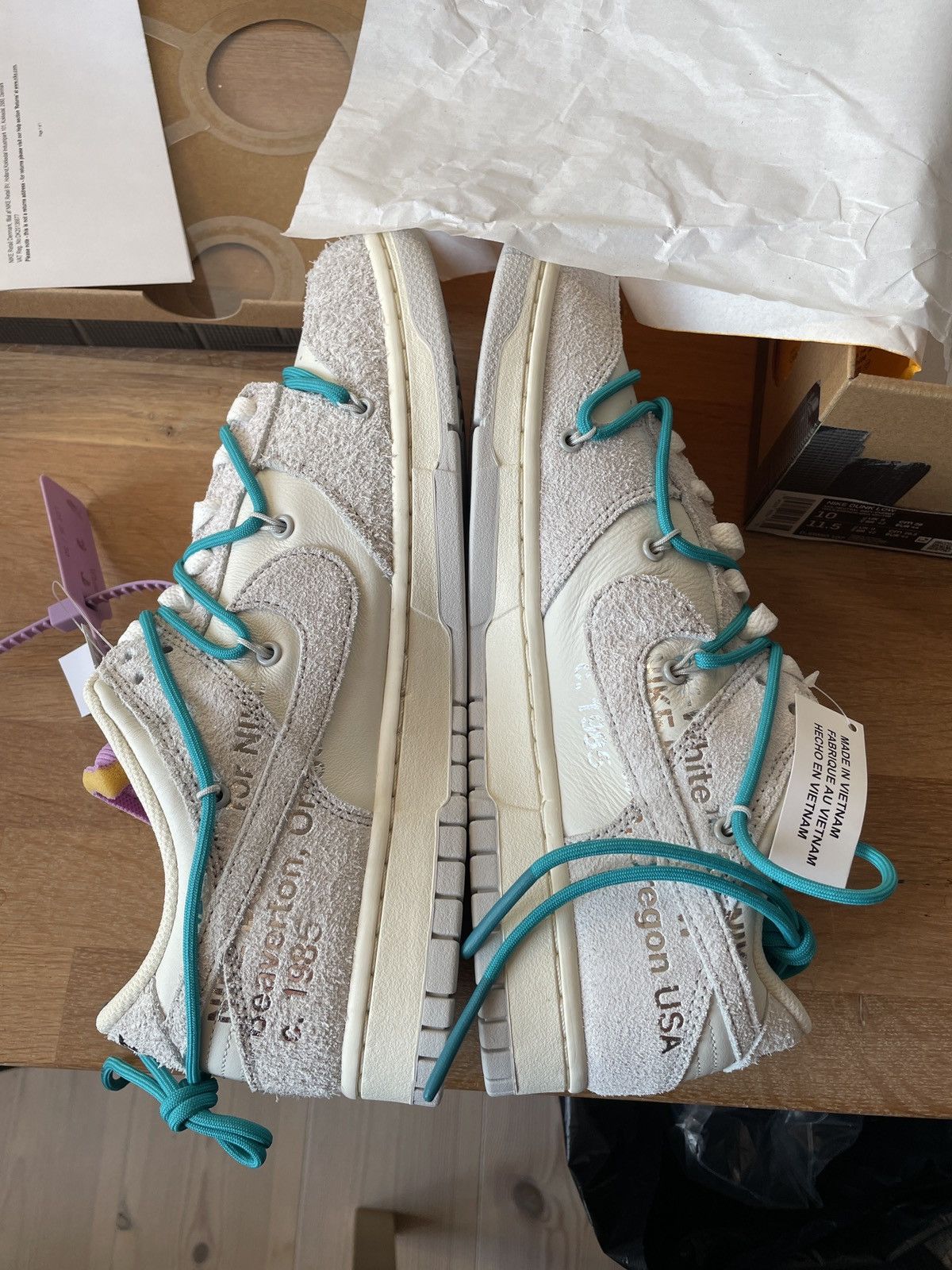 Nike × Off-White Nike x OFF-White Dunk Low ‘Lot 36’ Size US 10 / EU 43 - 8 Thumbnail