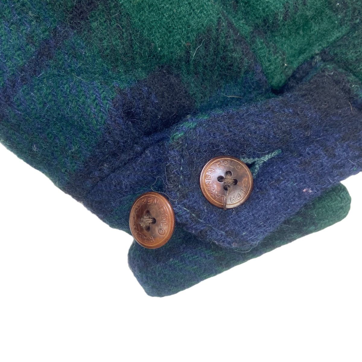 Polo Ralph Lauren Vtg PRL Checkered Plaid Tartan Wool Heavy Coat Size US L / EU 52-54 / 3 - 12 Thumbnail