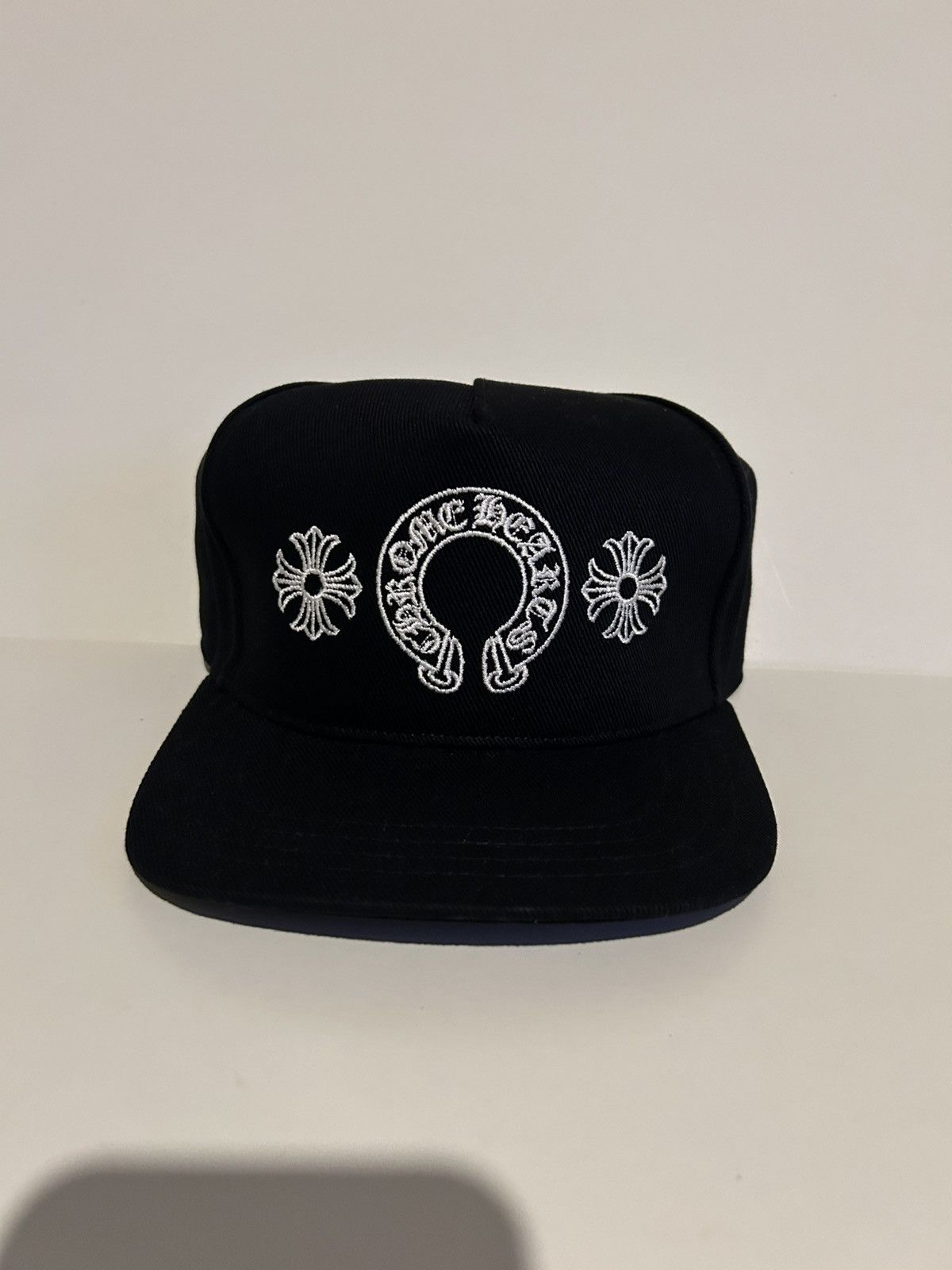 Chrome Hearts Chrome Hearts Horseshoe Denim Baseball Hat Black Size ONE SIZE - 1 Thumbnail