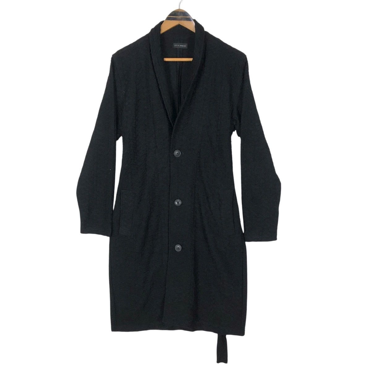 Tete Homme Tete Homme Shawl Collar Stretchable Wrinkled Car Coat Size US M / EU 48-50 / 2 - 1 Thumbnail