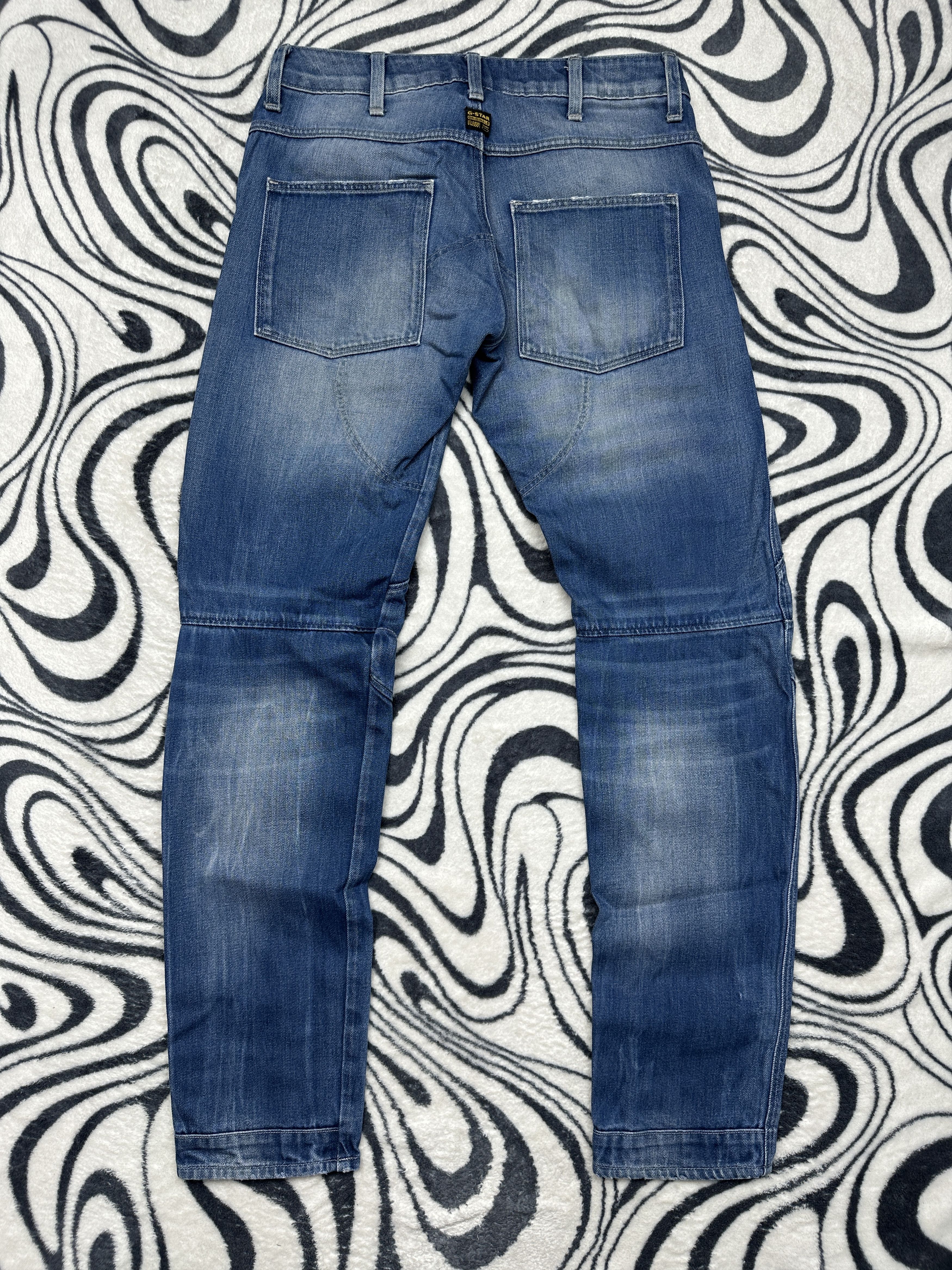 G-Star G Star Raw 5620 3D Low Tapered Denim Pants Double Knee Jeans Size US 28 / EU 44 - 6 Thumbnail