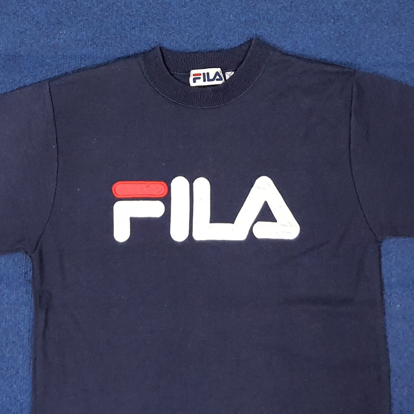 Fila Vintage FILA Big Logo Tshirt C261N19 Size US M / EU 48-50 / 2 - 2 Thumbnail