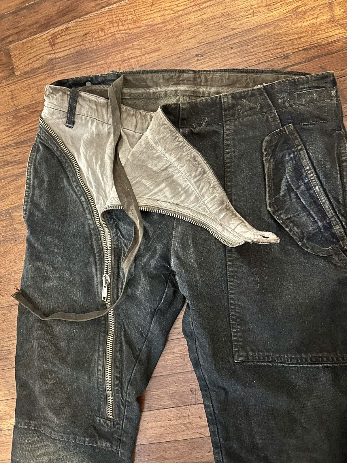 Rick Owens (SOLD) FW07 ‘Exploder’ Double Layer Aircuts Size US 31 - 2 Thumbnail