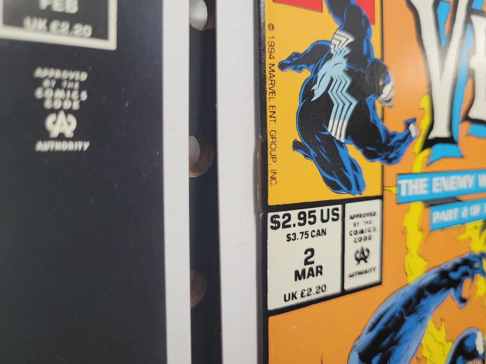 Marvel Comics 1994 Venom The Enemy Within Comic Book Set 1-3 GID #1 Size ONE SIZE - 2 Thumbnail