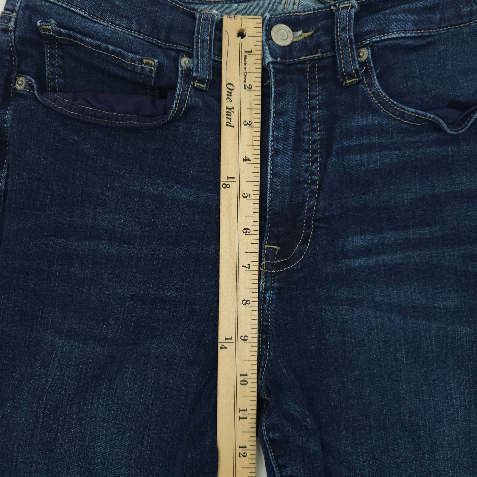 Lucky Brand Lucky Brand High Rise Flare Stevie Jeans 10/30 Dark Wash Size 32" / US 10 / IT 46 - 4 Thumbnail
