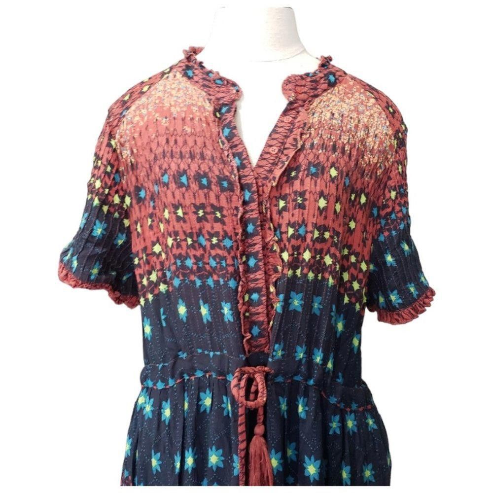 Free People CT1746 Free People Smocked Maxi Dress M Size M / US 6-8 / IT 42-44 - 2 Thumbnail