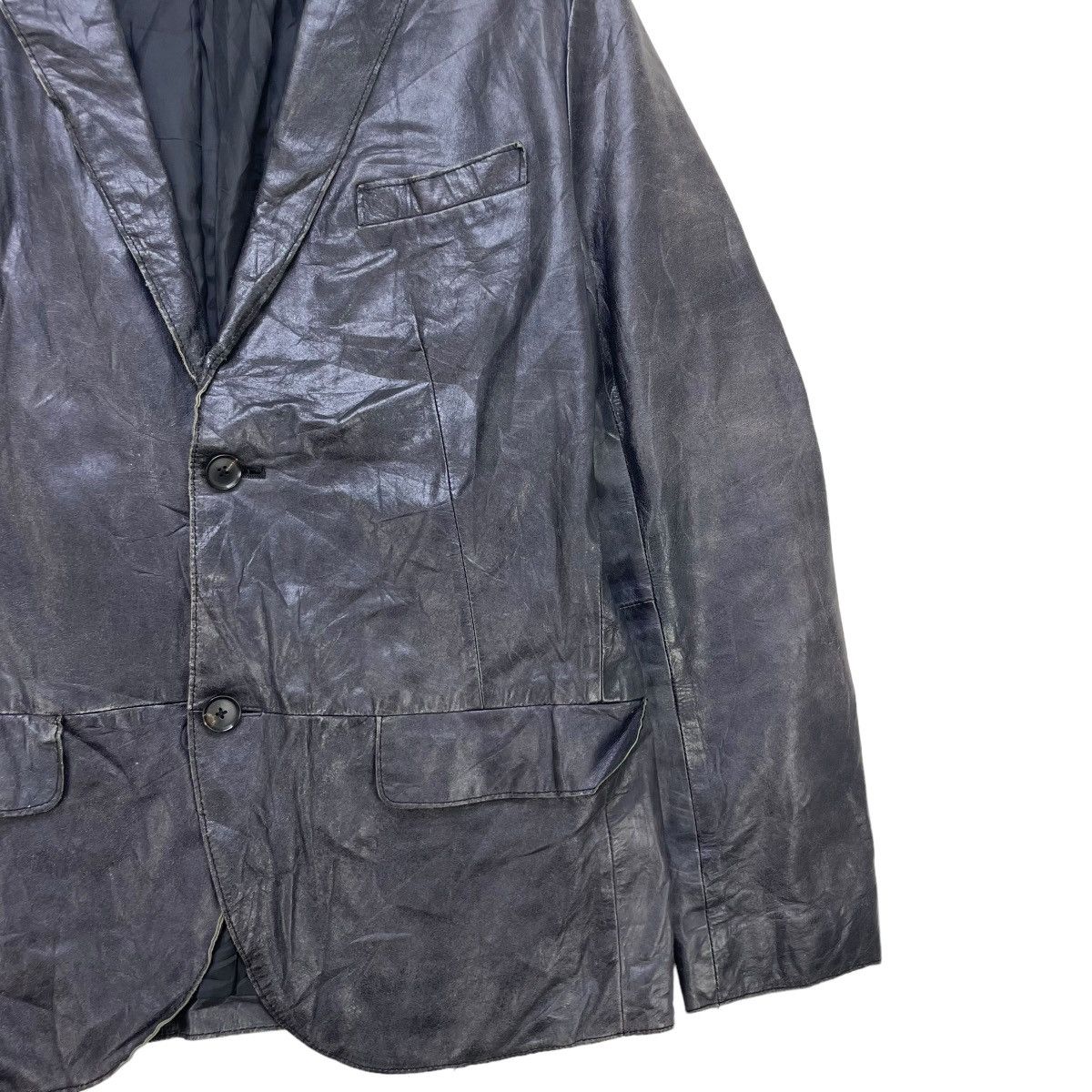 Edifice Japan × KMRii Italian Designer Edifice Horse Hide Leather Jacket Size M / US 6-8 / IT 42-44 - 7 Thumbnail