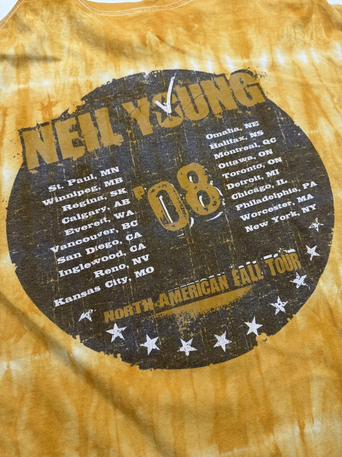 Other Vintage Neil Young 2008 NA Fall Tour Tie-Dye T-Shirt Size US L / EU 52-54 / 3 - 7 Thumbnail