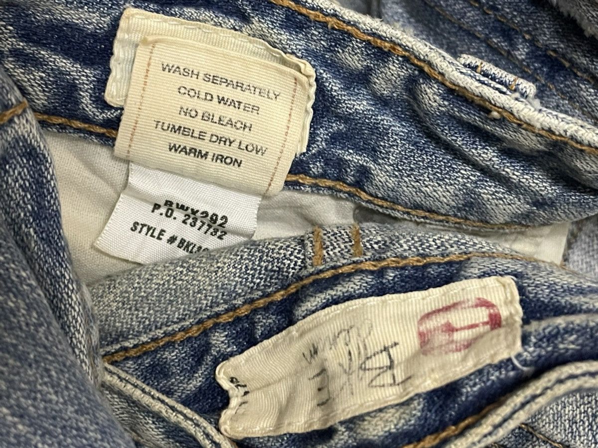 Japanese Brand Vintage 90s Japan Designer Bike Denim Distressed Flared Icon Size US 29 - 16 Thumbnail