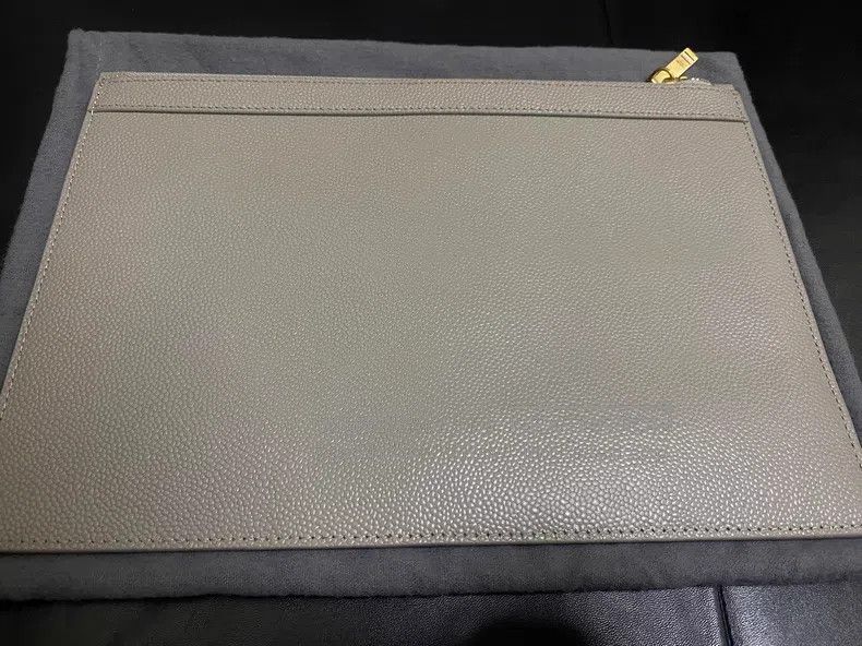 Thom Browne Thom Browne Men's Handbag Gray Four Stripe Design Size ONE SIZE - 4 Thumbnail