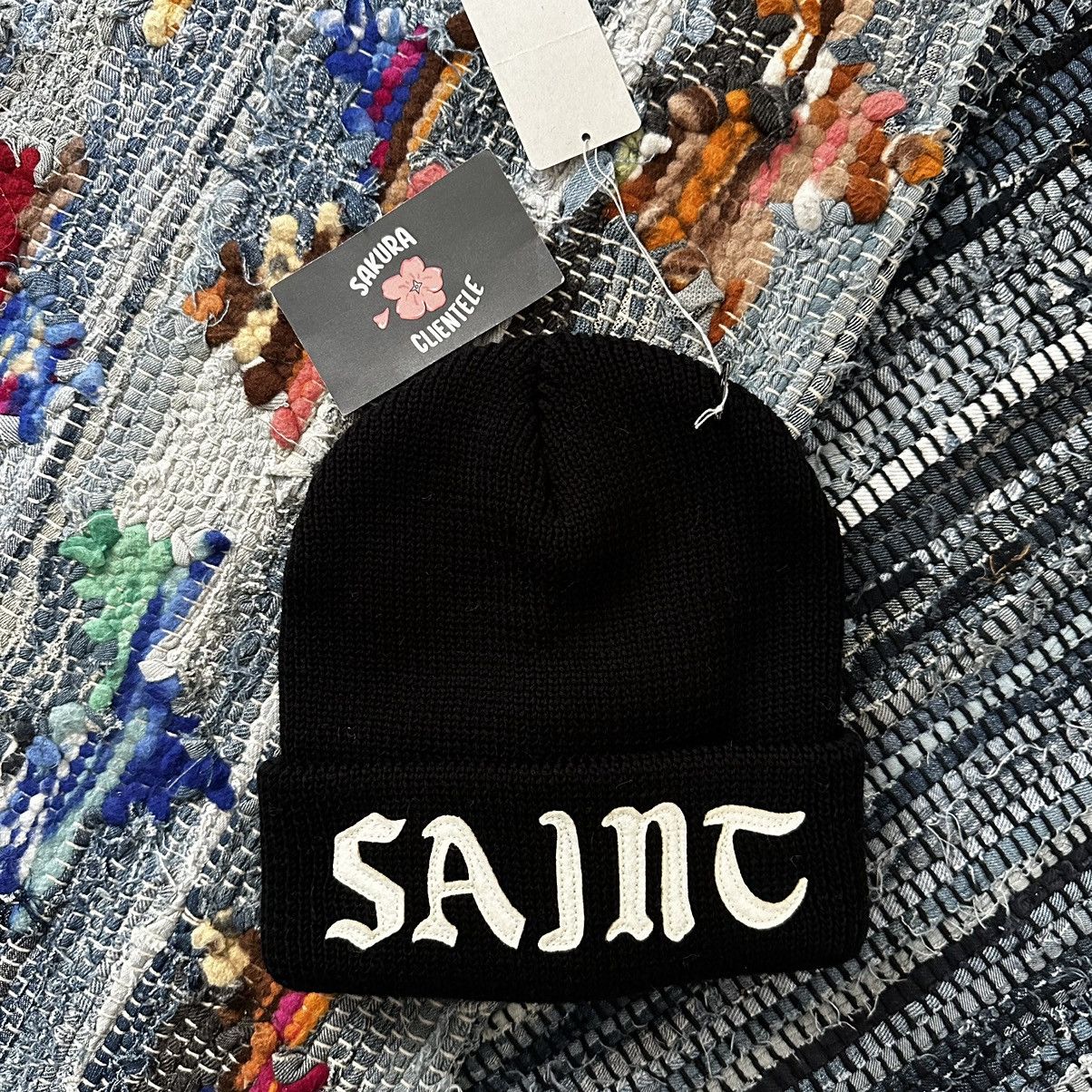 帽子 SAINT Mxxxxxx KNIT CAP SAINT_BLACK SAINT Mxxxxxx SAINT Knit Cap Black _ FASCINATE Osaka Japan