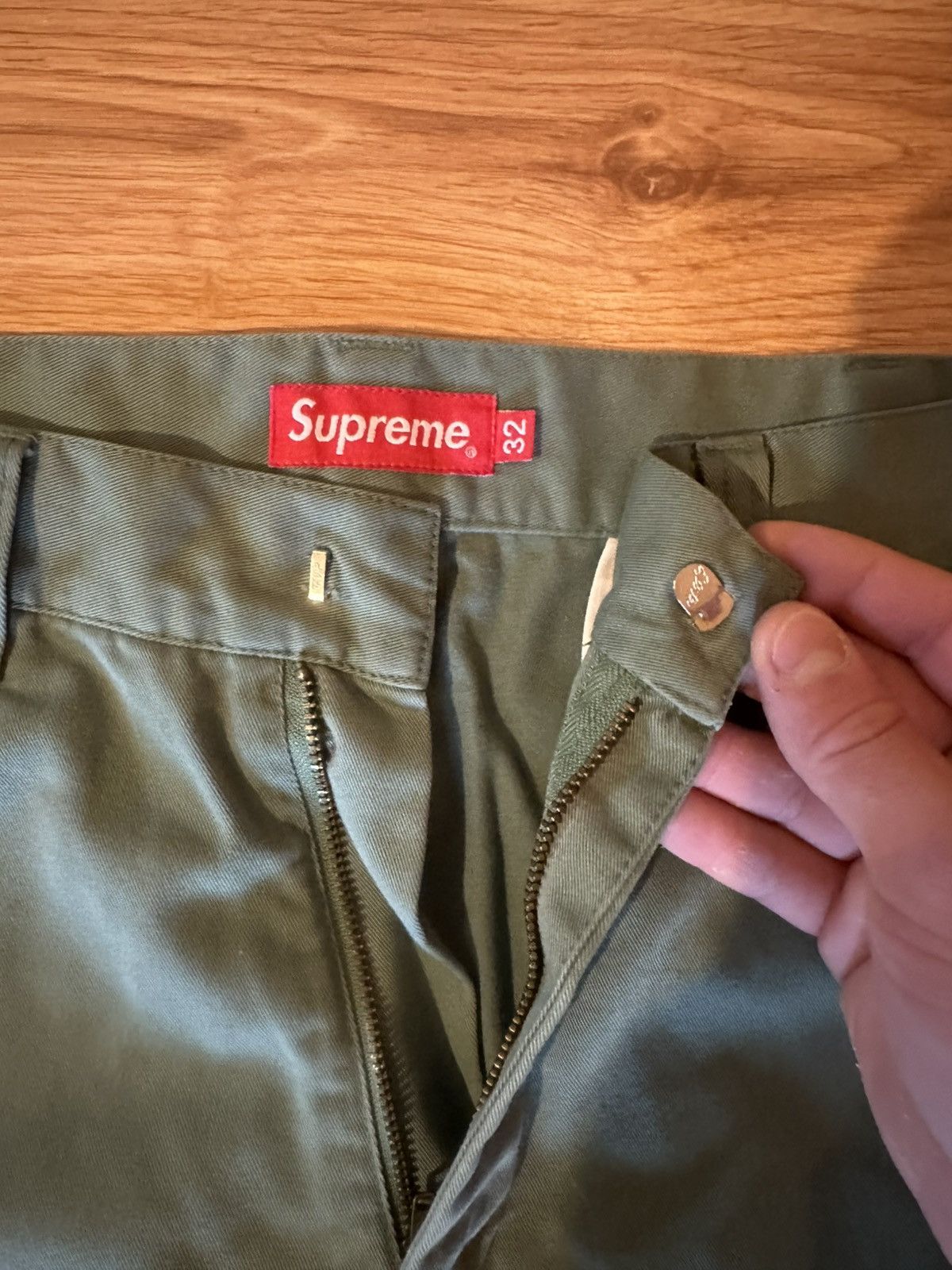 Supreme Supreme Work Pants (Teal Green) Size US 32 / EU 48 - 2 Thumbnail