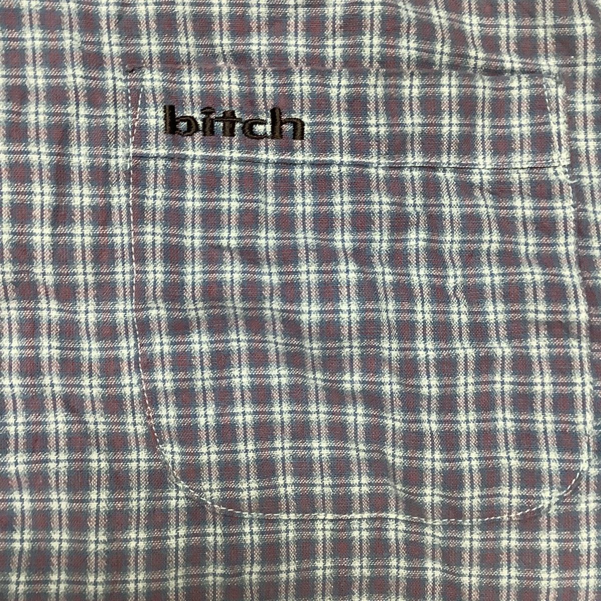 Hook-Ups × Vintage Vintage Bitch Skateboard Plaid Flannel Size US M / EU 48-50 / 2 - 3 Thumbnail