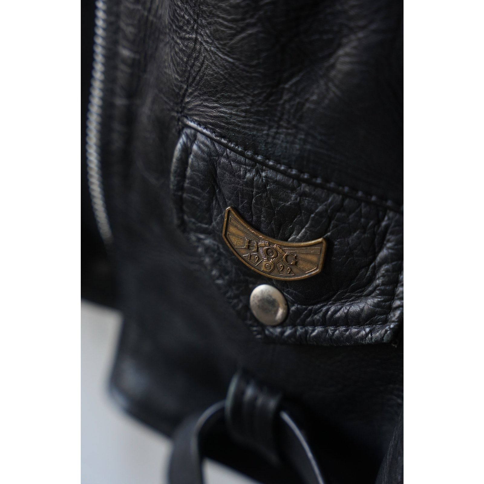 Harley Davidson Harley Davidson owners Group Leather Jacket Size US L / EU 52-54 / 3 - 5 Thumbnail