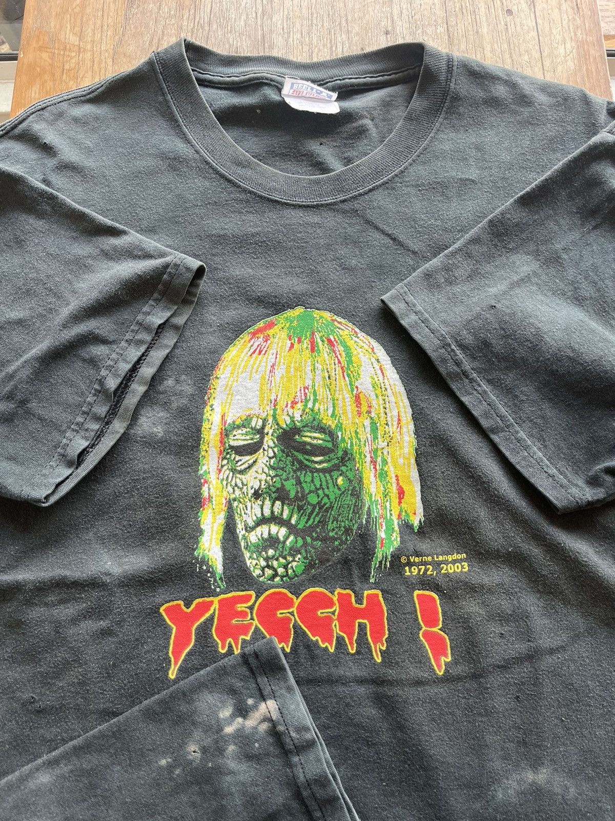 Vintage Vintage YECCH ! Verne Langdon 1972,2003’s Horror Film Tshirt Size US L / EU 52-54 / 3 - 7 Thumbnail