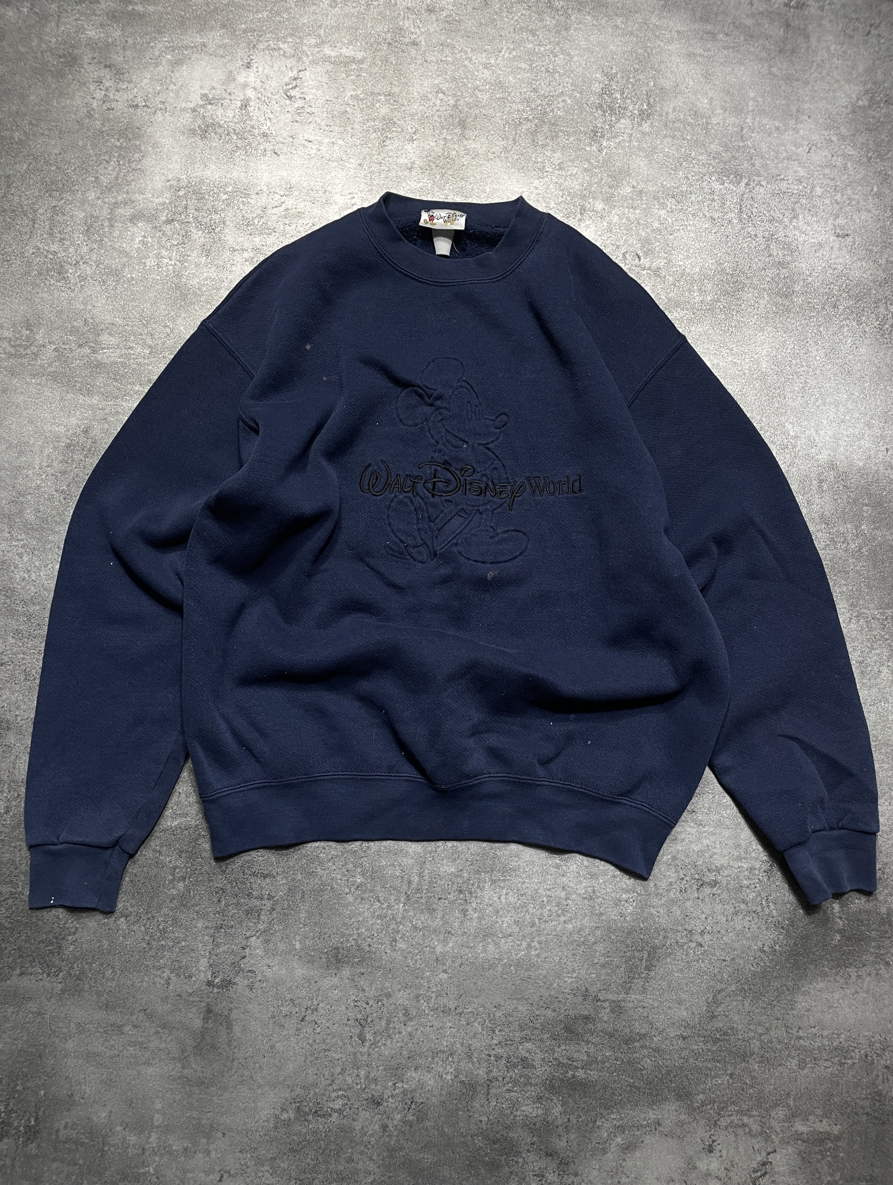 Disney 🔥RARE🔥Walt Disney 90s Authentic Sweatshirt Spellout Logo Size US M / EU 48-50 / 2 - 1 Thumbnail