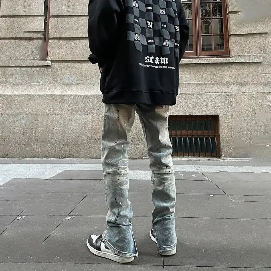 Japanese Brand × Jean Skinny Jeans Men Graphic Ripped Denim Size US 32 / EU 48 - 4 Thumbnail