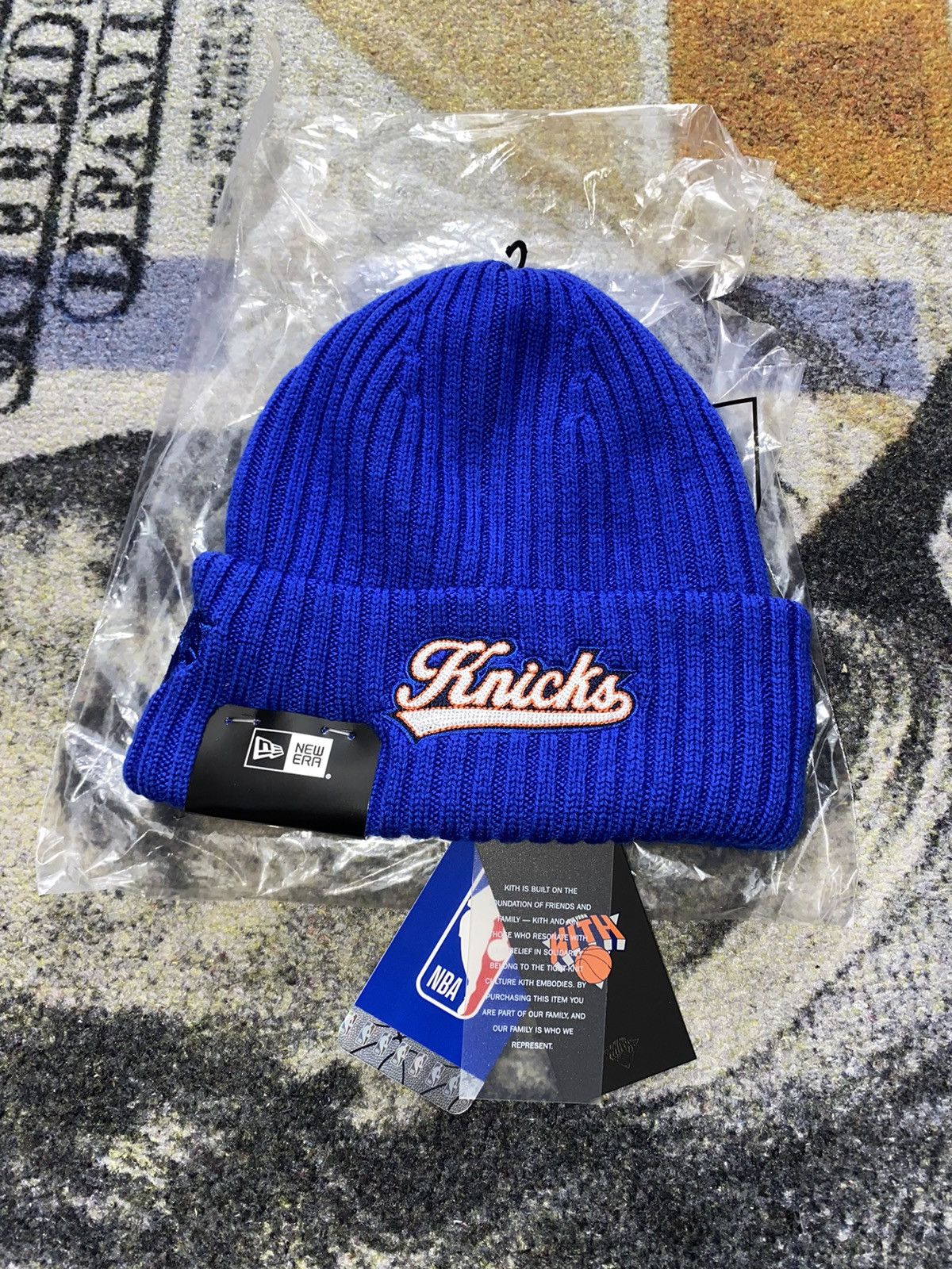 Kith Kith for New York Knicks Court Vision Logo Beanie Size ONE SIZE - 3 Thumbnail