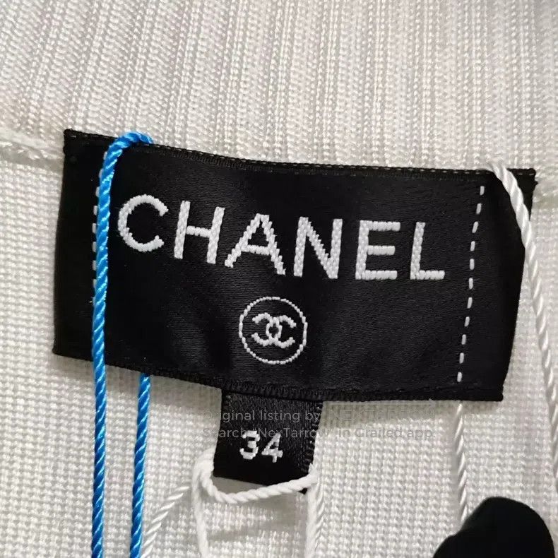 Chanel Chanel White No. 5 knitted jacket Size XXS / US 00 / IT 34 - 4 Thumbnail