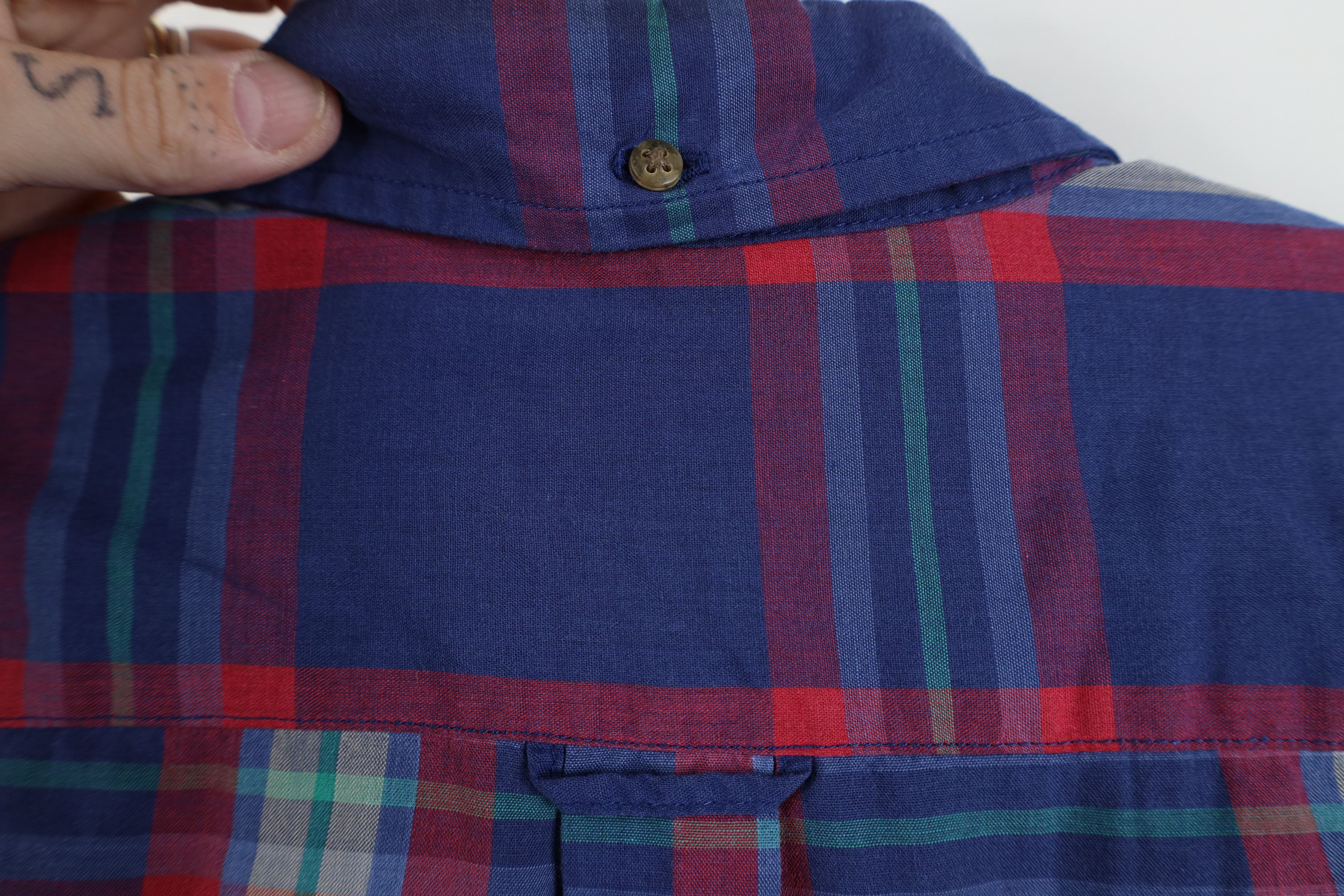 Vintage Vintage 90s Streetwear Plaid Collared Button Down Shirt Size US L / EU 52-54 / 3 - 11 Thumbnail