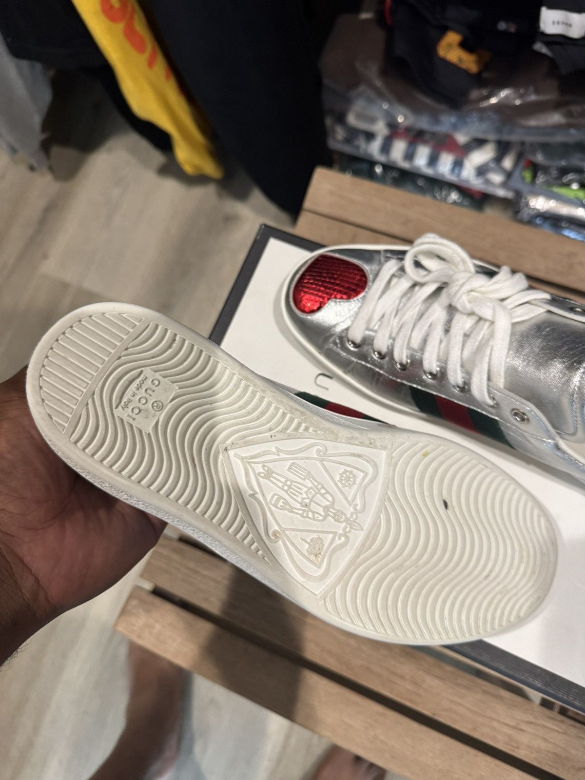 Gucci Gucci ace star sneakers Size US 8 / EU 41 - 5 Thumbnail