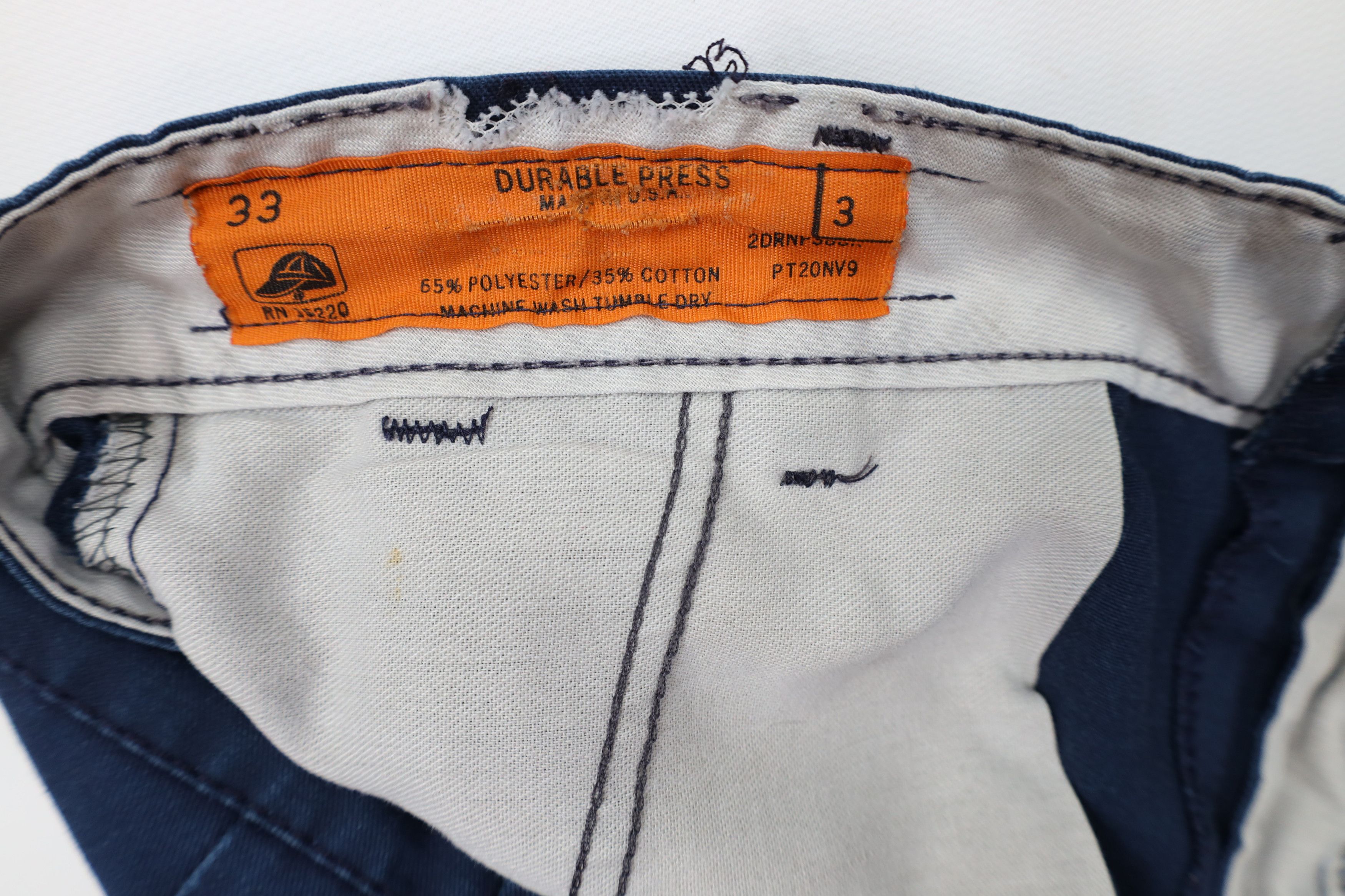 Vintage Vintage 90s Streetwear Workwear Mechanic Pants Blue USA Size US 33 - 11 Thumbnail