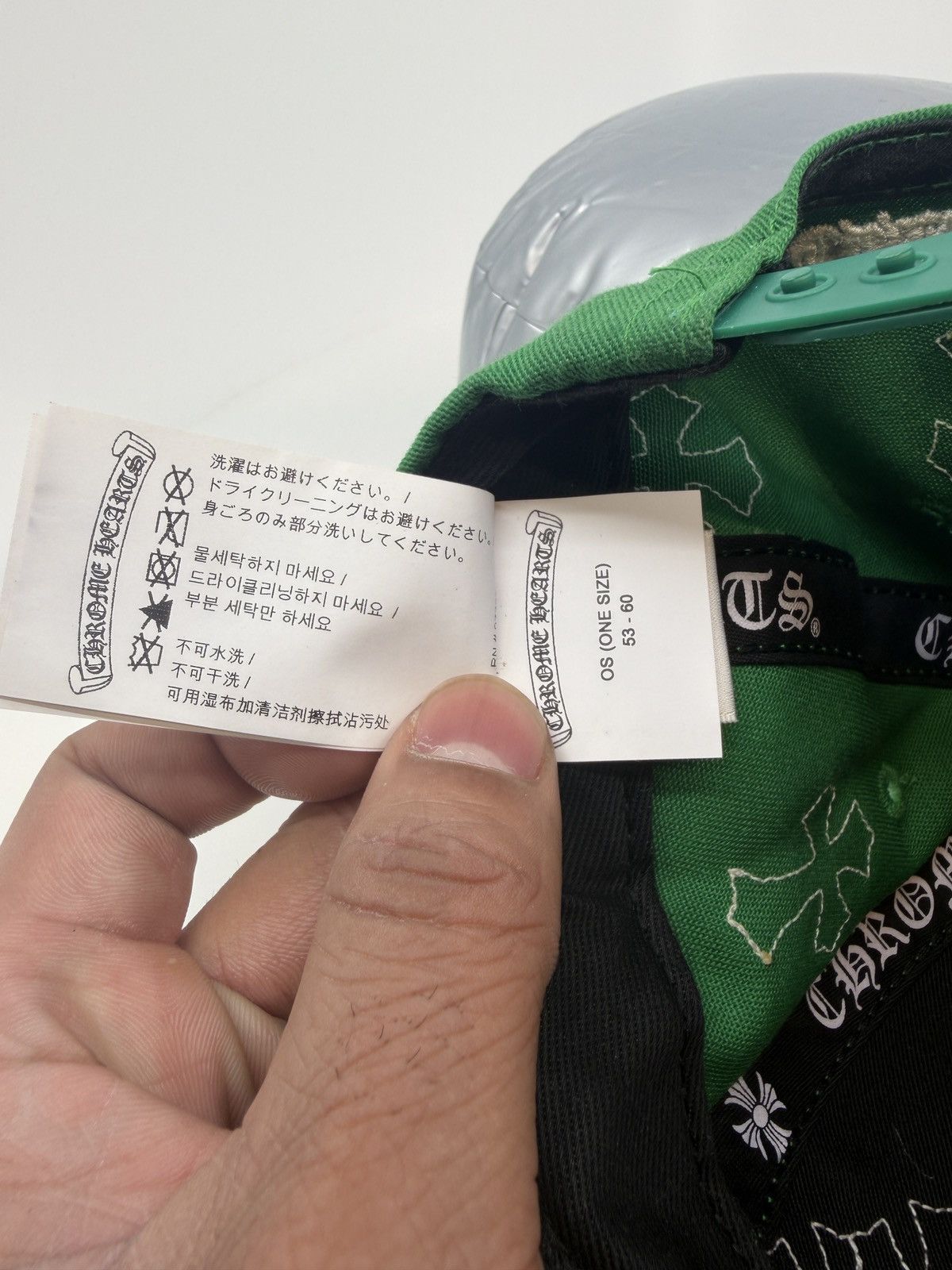 Chrome Hearts Chrome Hearts Cross Patch Hat Green White Size ONE SIZE - 9 Thumbnail