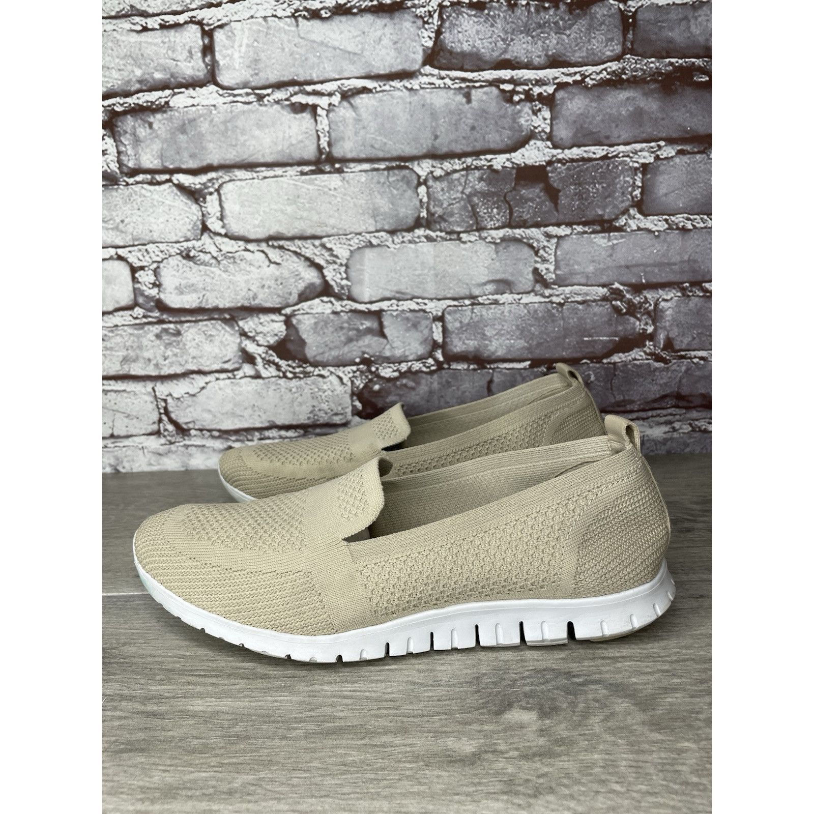Cole Haan Cole Haan Zerogrand Stitchlite Beige Knit Slip On Sneakers W Size US 9.5 / IT 39.5 - 2 Thumbnail