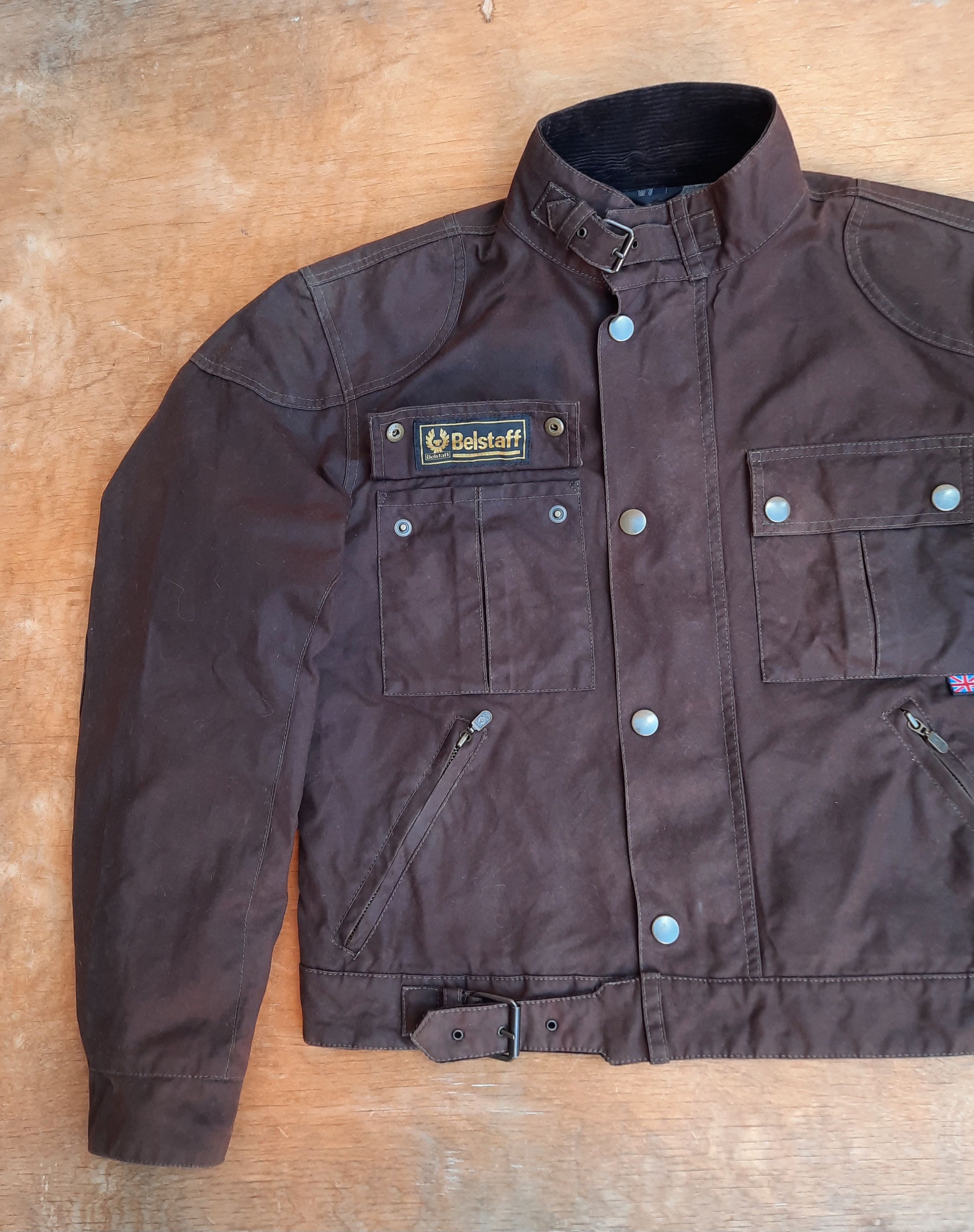 Belstaff Belstaff Waxed Cotton Jacket – Brown Motorcycle Biker Style Size US L / EU 52-54 / 3 - 2 Thumbnail