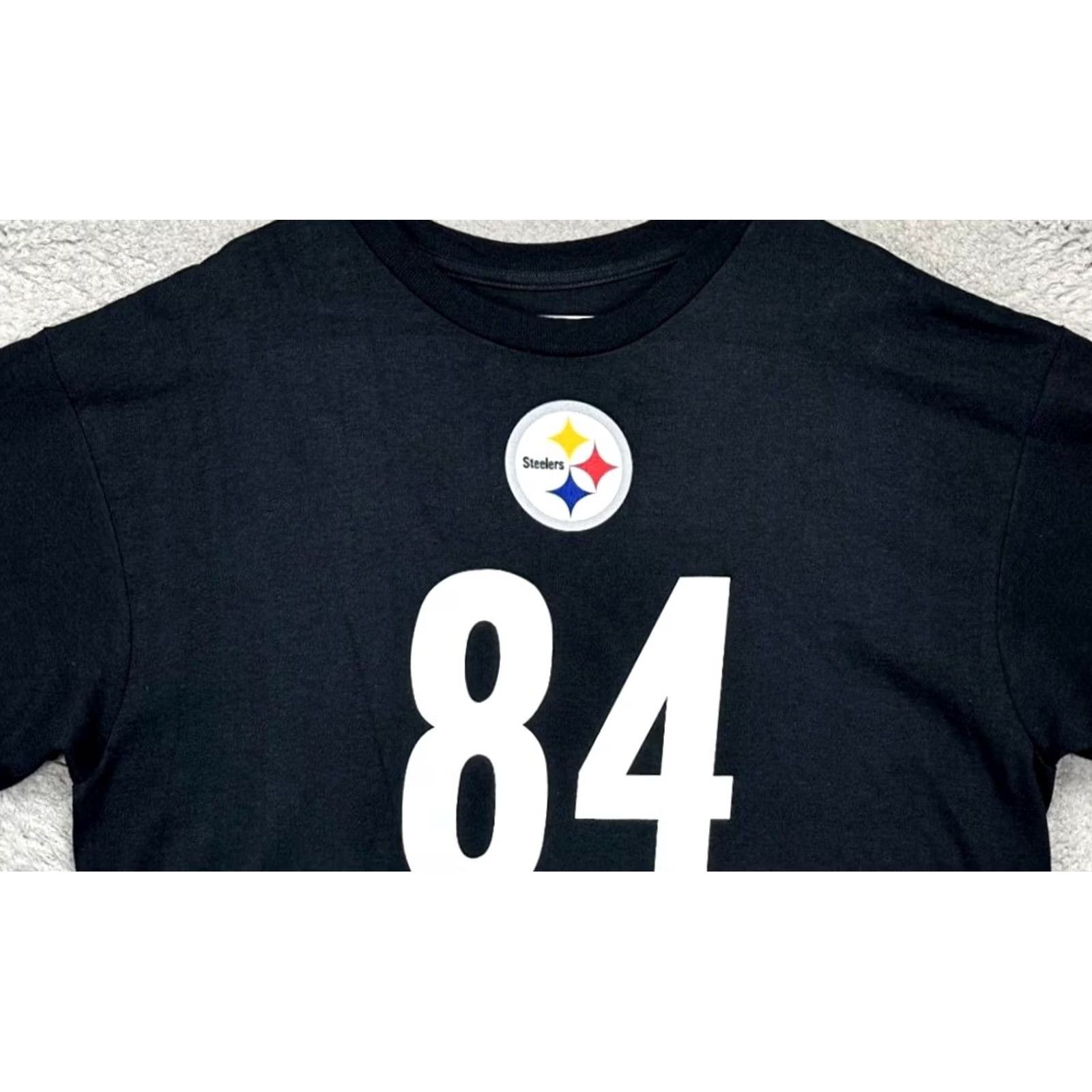 NFL Pittsburg Stealers Shirt Mens XL Black Antonio Brown T-Shirt Tee NFL Team Apparel Shirt Size US XL / EU 56 / 4 - 2 Thumbnail