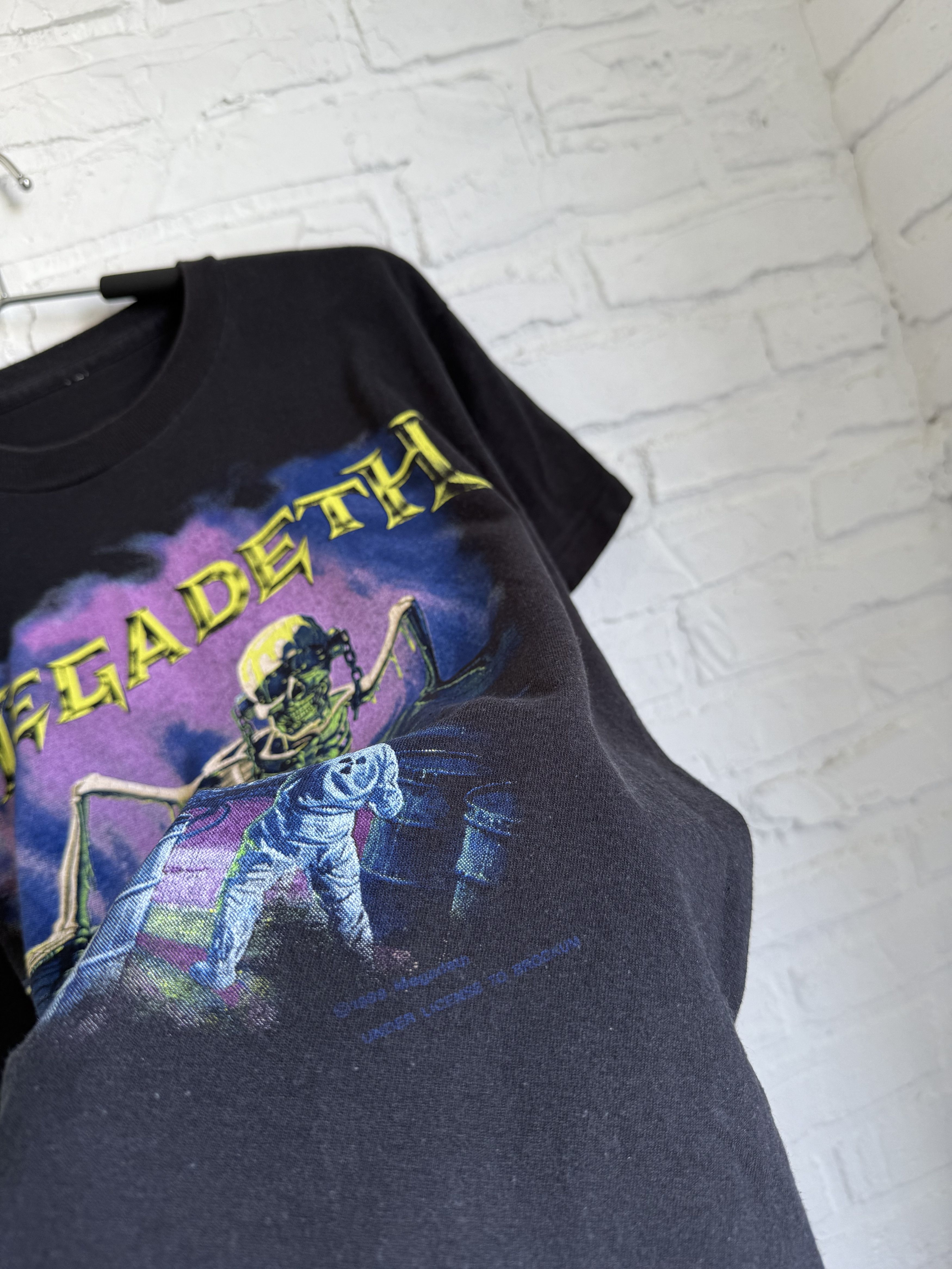 Band Tees Vintage 80s 1989 Megadeth Contaminated t-shirt Size US M / EU 48-50 / 2 - 6 Thumbnail