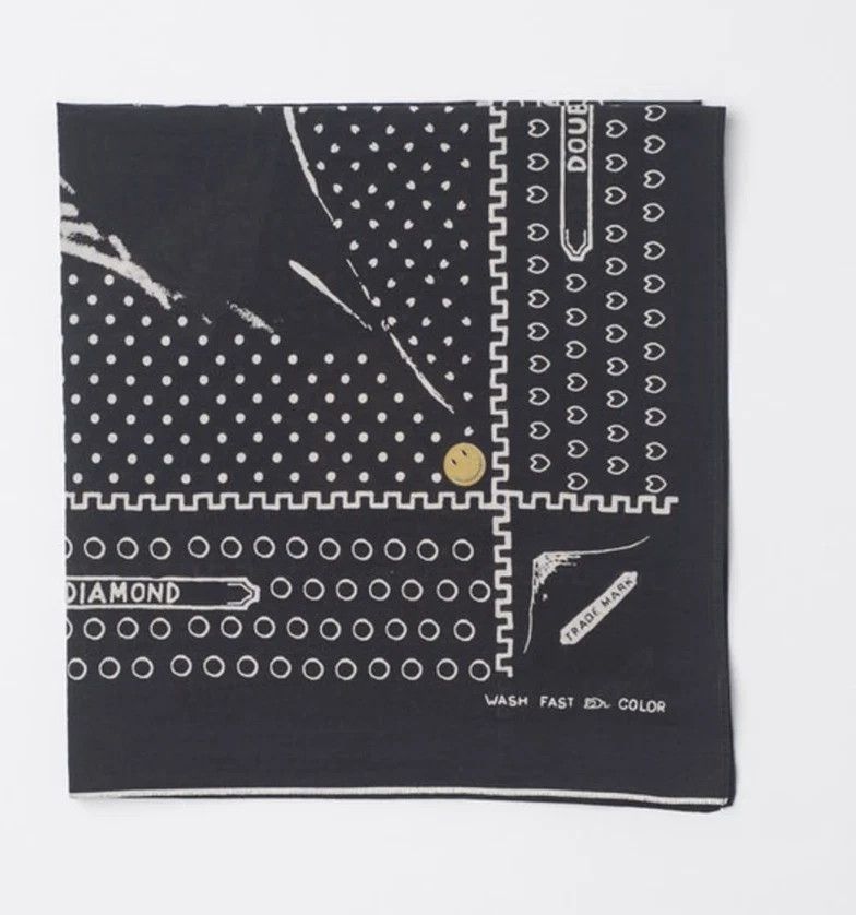 Kapital Kountry Mt. Fuji Bandana Kourtney "Rat band" blue JAPAN Size ONE SIZE - 3 Thumbnail