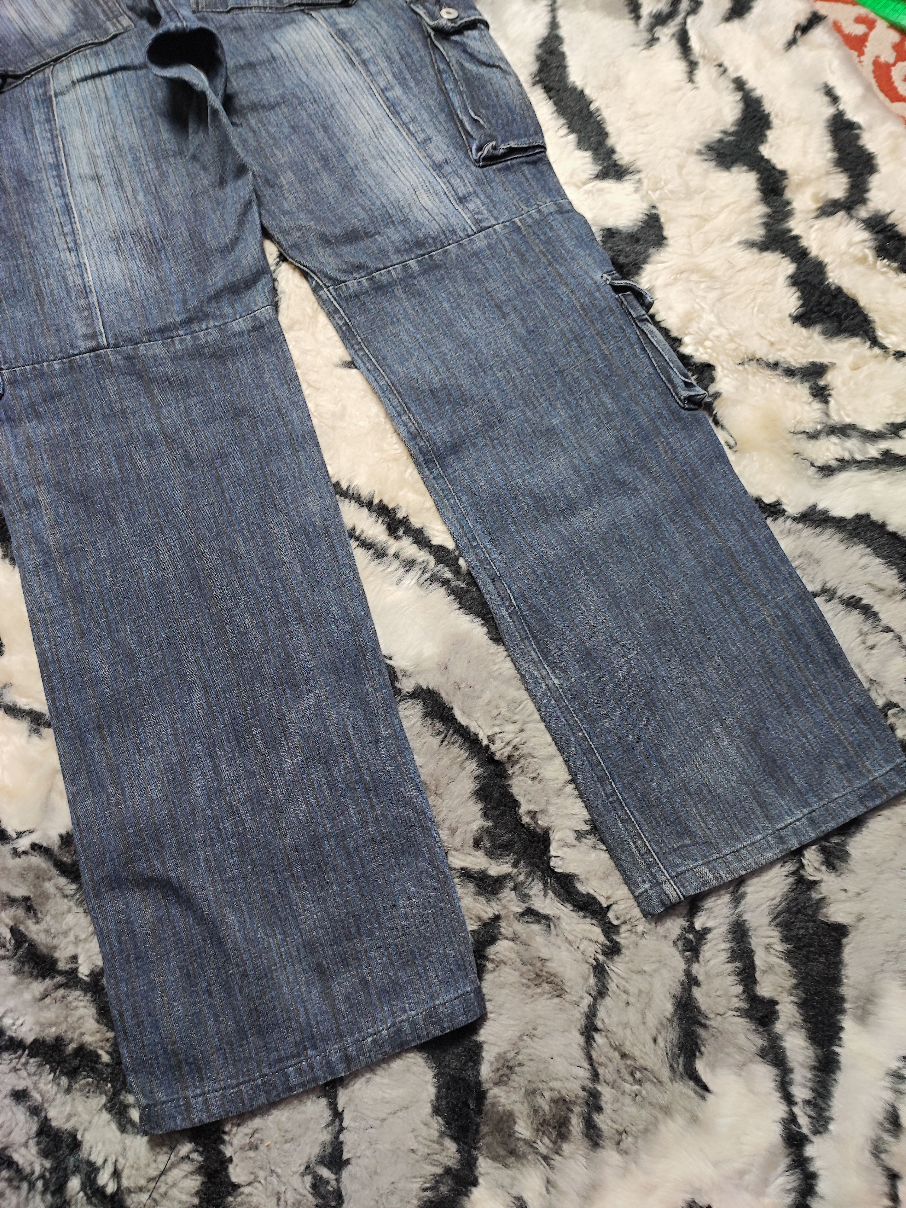 Number (N)ine Distress Baggy Denim Cargo Jeans Pant Japan Size US 32 / EU 48 - 10 Thumbnail