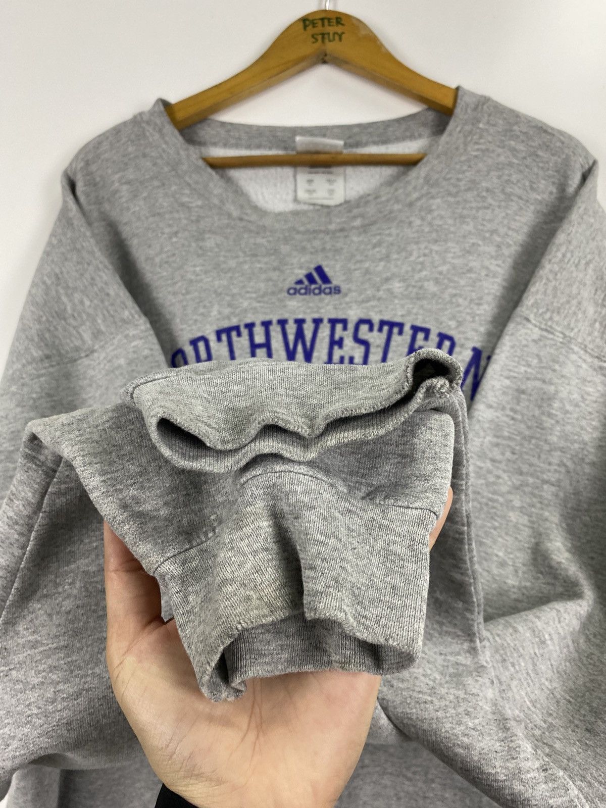Adidas × Vintage Vintage Adidas Northweston Sweatshirt Size US XL / EU 56 / 4 - 9 Thumbnail