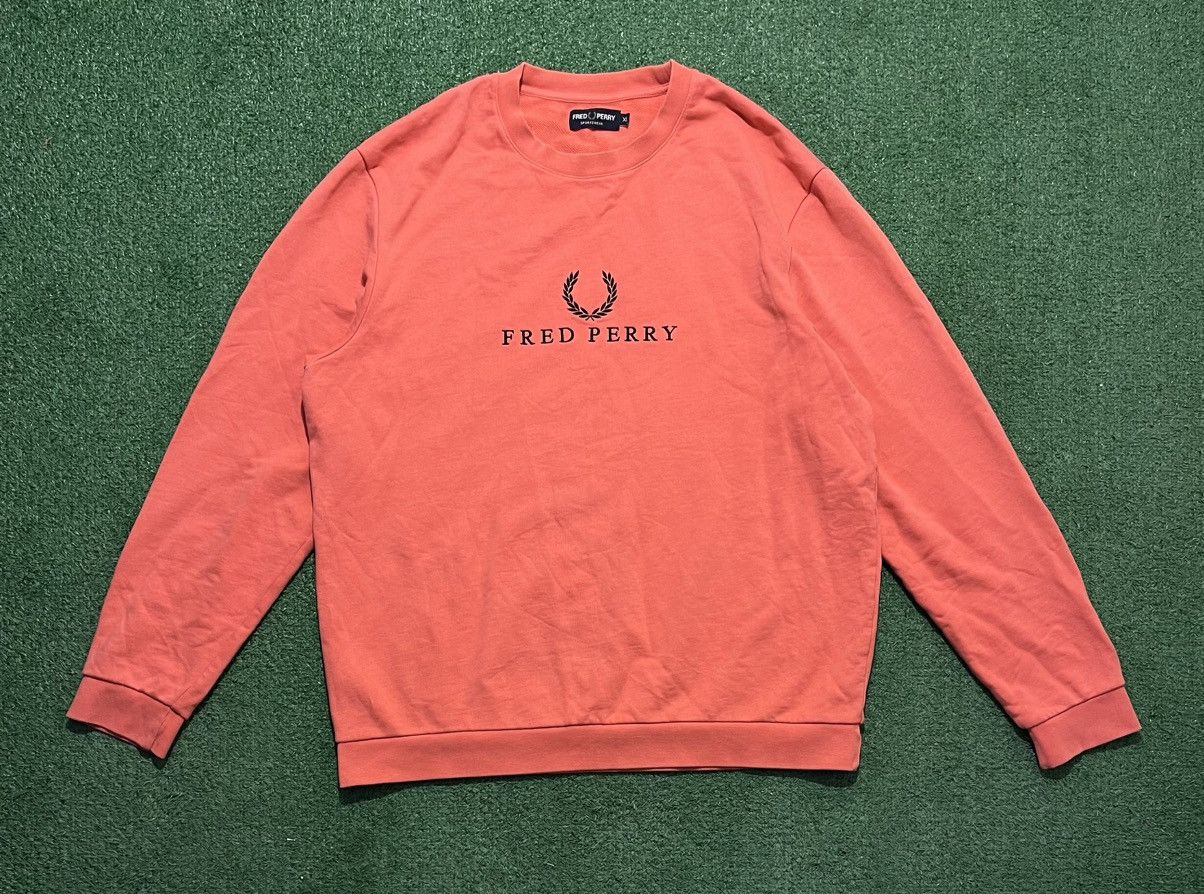 Rare!! Vintage Fred Perry Sweatshirt Small Embroidery Fred Perry Pullover Jumper Sweater Sportwear Fred deals Perry Polos