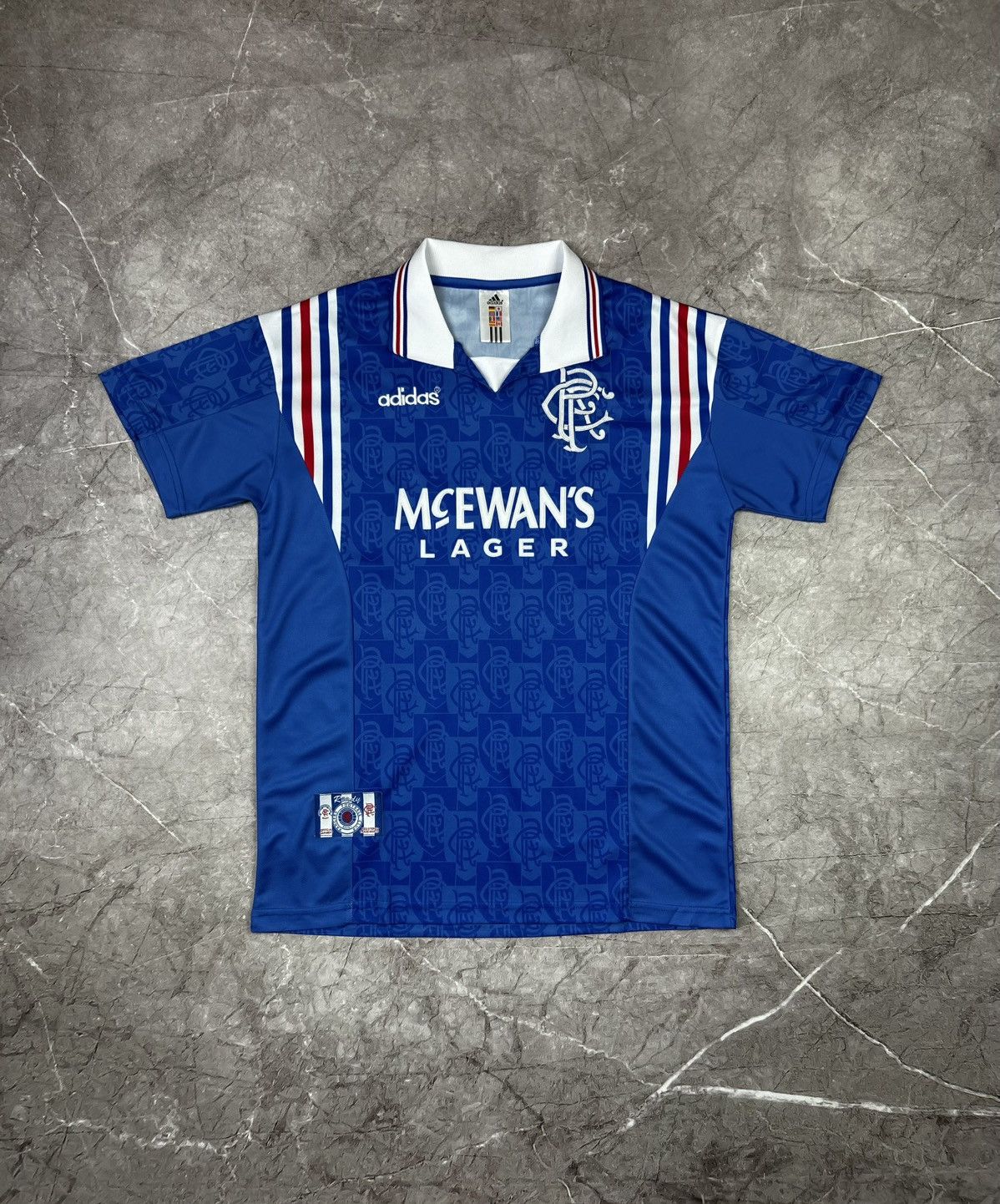 Vintage Adidas vintage football Jersey Glasgow Rangers 1996 T-shirt Size US M / EU 48-50 / 2 - 1 Thumbnail