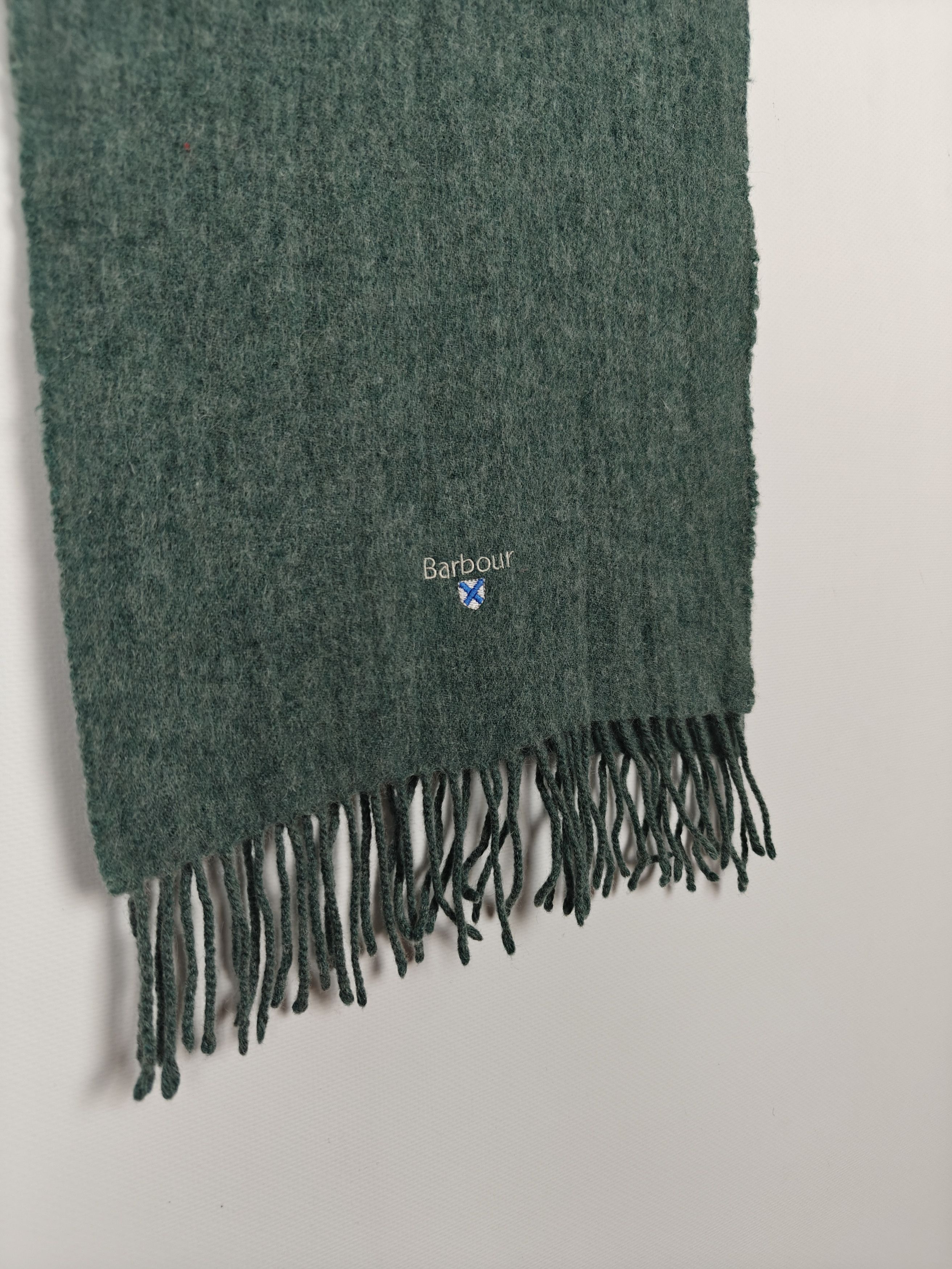 Barbour Barbour Lambswool Scarf Green Size ONE SIZE - 5 Thumbnail