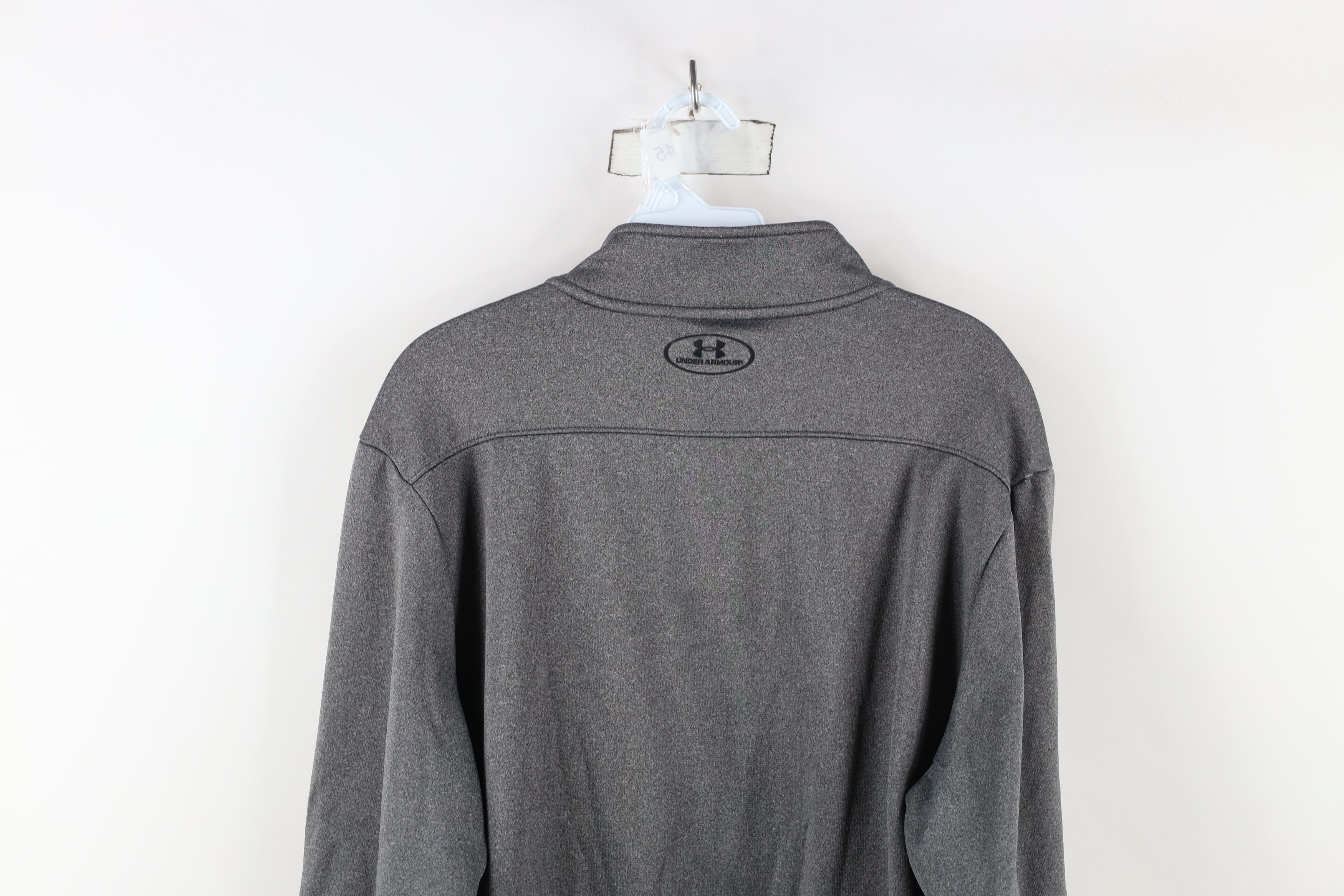 Under Armour × Vintage Under Armour Fit Fleece Lined Half Zip Pullover Sweater Gray Size US L / EU 52-54 / 3 - 12 Thumbnail