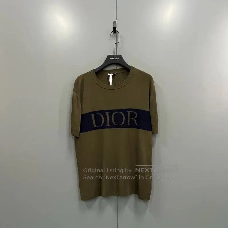 Dior Dior Men's Color Block Cotton T-Shirt . Size US L / EU 52-54 / 3 - 1 Thumbnail