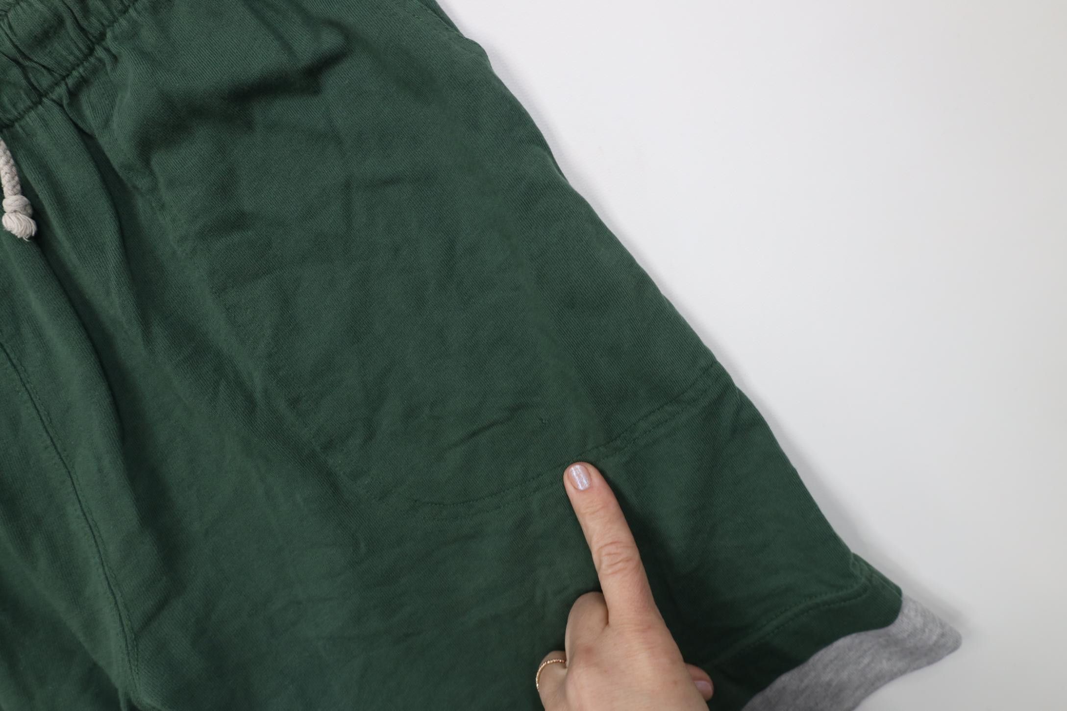 Vintage Vintage 90s Streetwear Blank Layered Above Knee Shorts Green Size US 34 / EU 50 - 5 Thumbnail