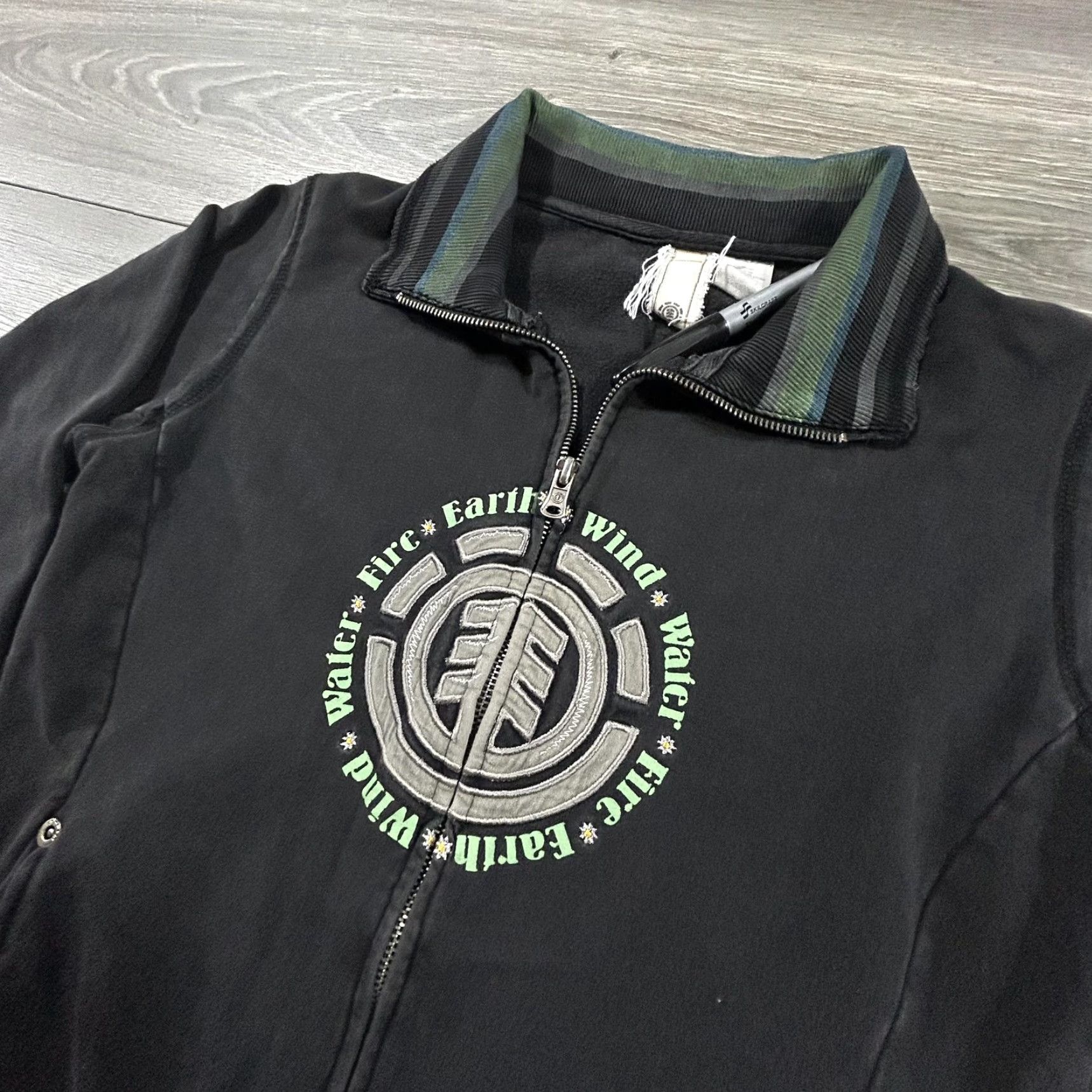 Element VINTAGE Element Jacket Womens Small Black Full Zip Track 90s Logo Graphic Size S / US 4 / IT 40 - 3 Thumbnail