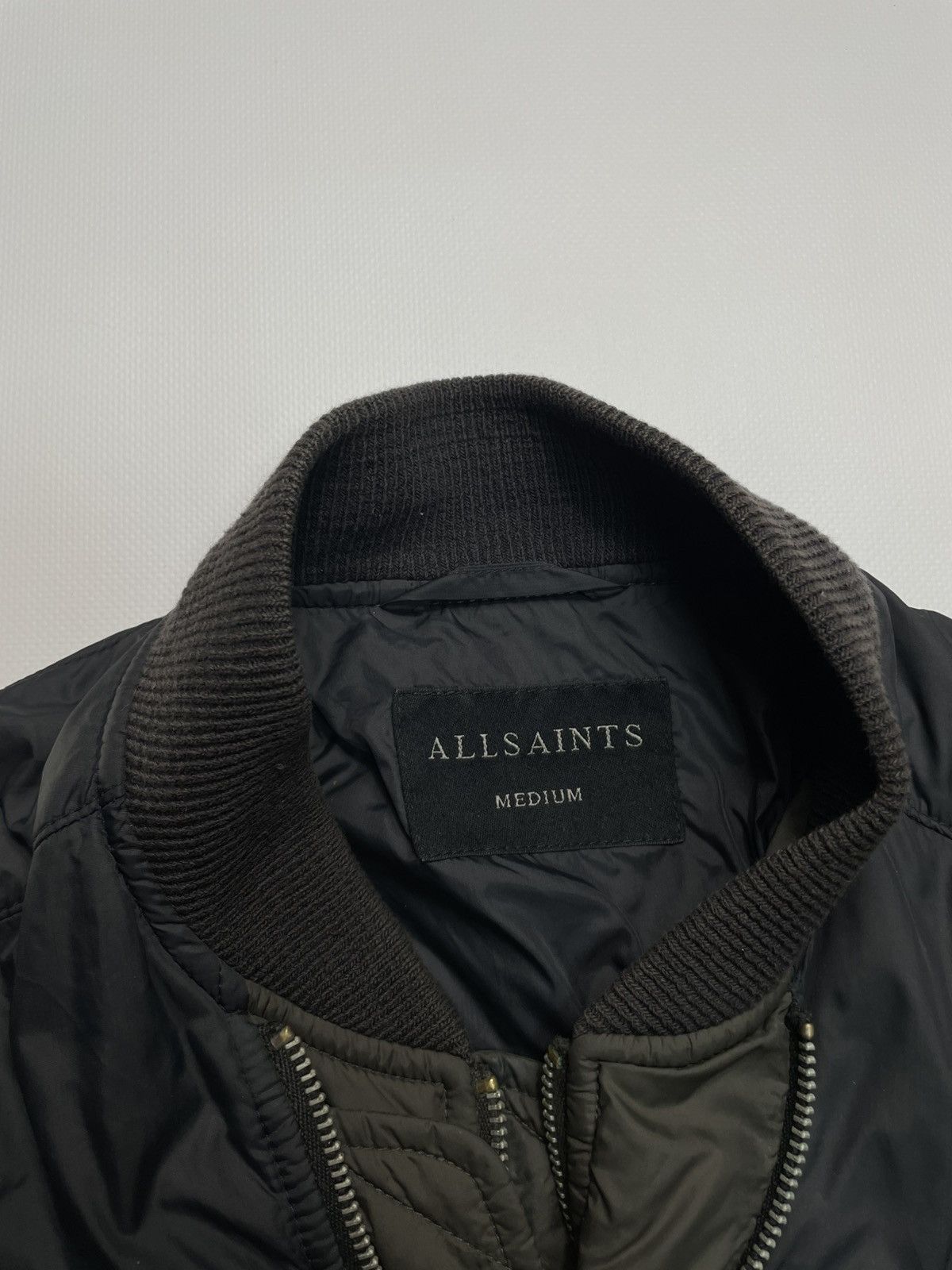 Allsaints AllSaints Double Zip Vtg Y2K Archive Suede Bmbr Jkt L Size US M / EU 48-50 / 2 - 4 Thumbnail