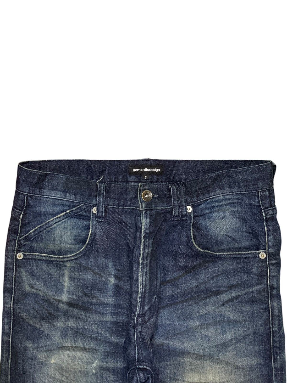 Japanese Brand × semanticdesign Vintage Japanese Semantic Design Indigo Mud Wash Jeans Size US 30 / EU 46 - 4 Thumbnail
